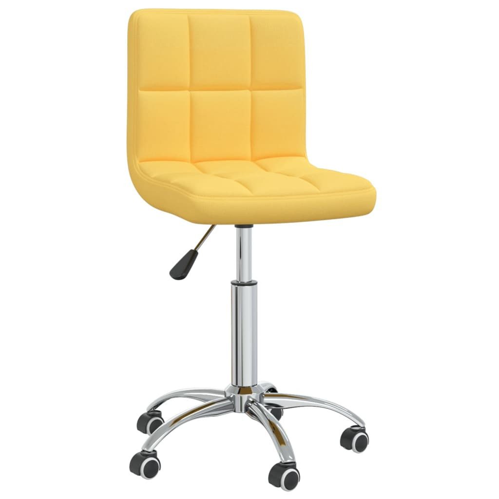 vidaXL Bürostuhl Bürostuhl Drehbar Senfgelb Stoff (1 St)