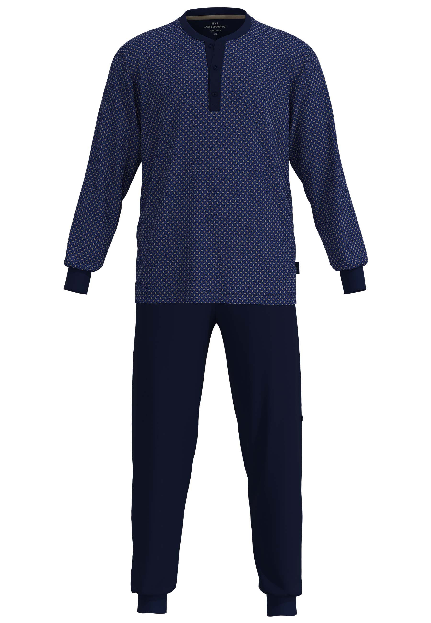 GÖTZBURG Schlafanzug Kos (2 tlg) mit Rundhalsausschnitt und Knopfleiste, la günstig online kaufen