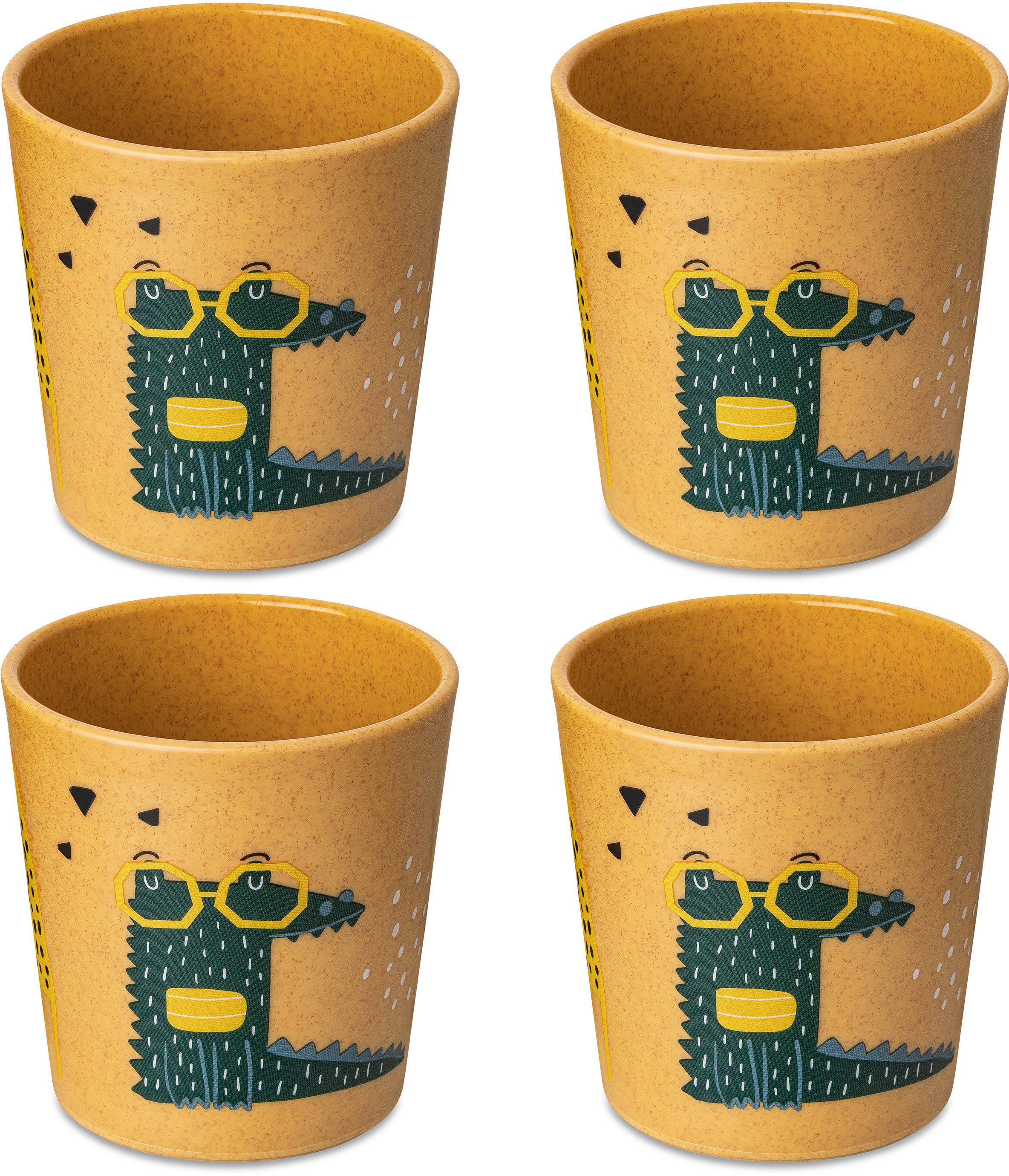 recycelbar, CO² Kinderbecher ZOO, S neutral CUP CONNECT ml, 4-teilig 190 100% Kunststoff, produziert, KOZIOL