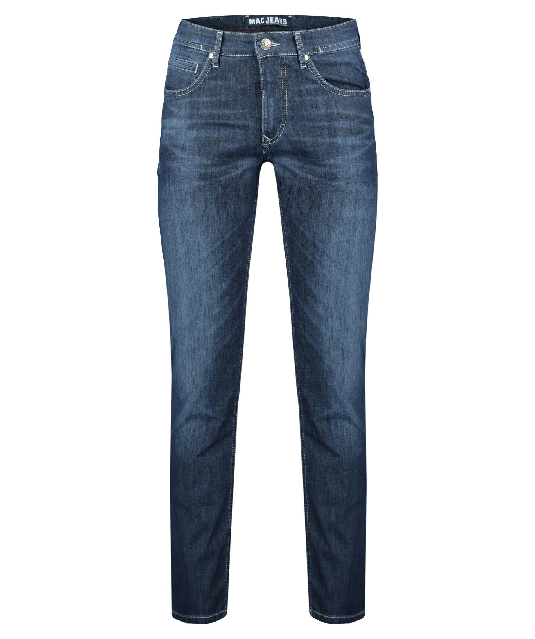 Fit Jeans (83) "Arne" darkblue (1-tlg) Herren MAC Modern 5-Pocket-Jeans