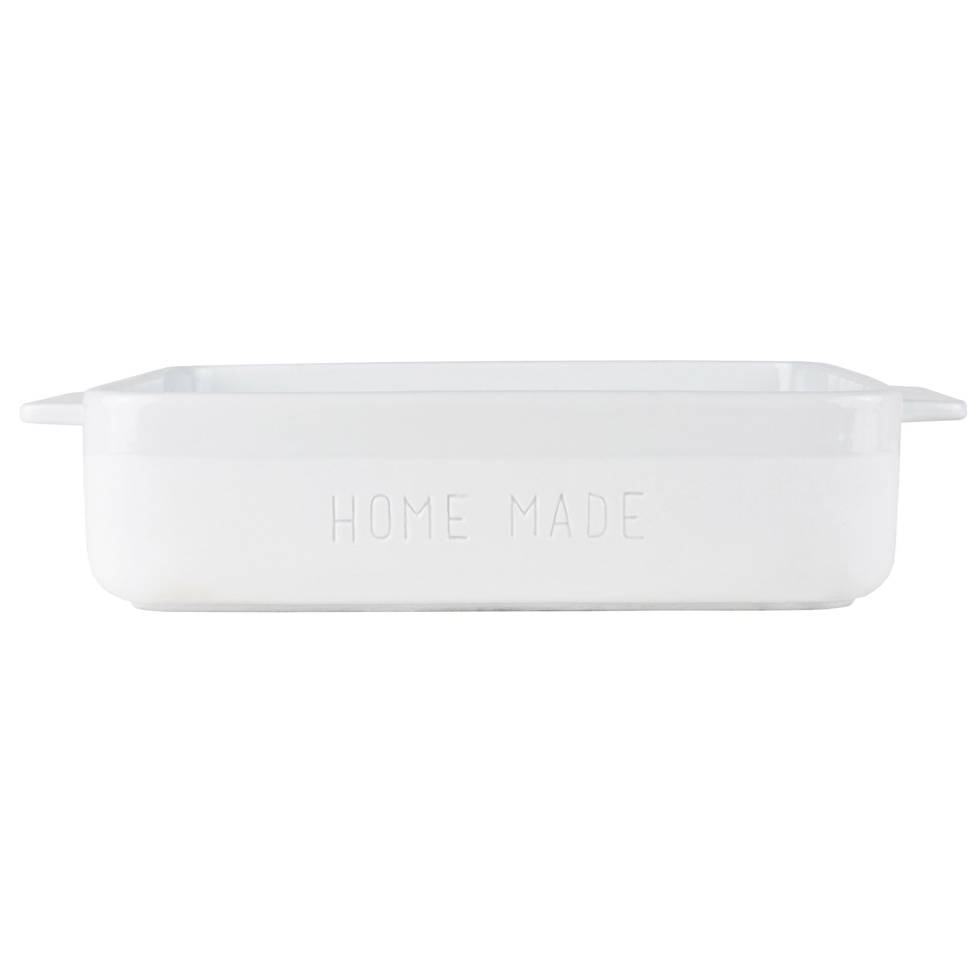 Räder Design Kochtopf räder Ofenform "Home made" aus Porzellan Auflaufform 27x22x6 cm