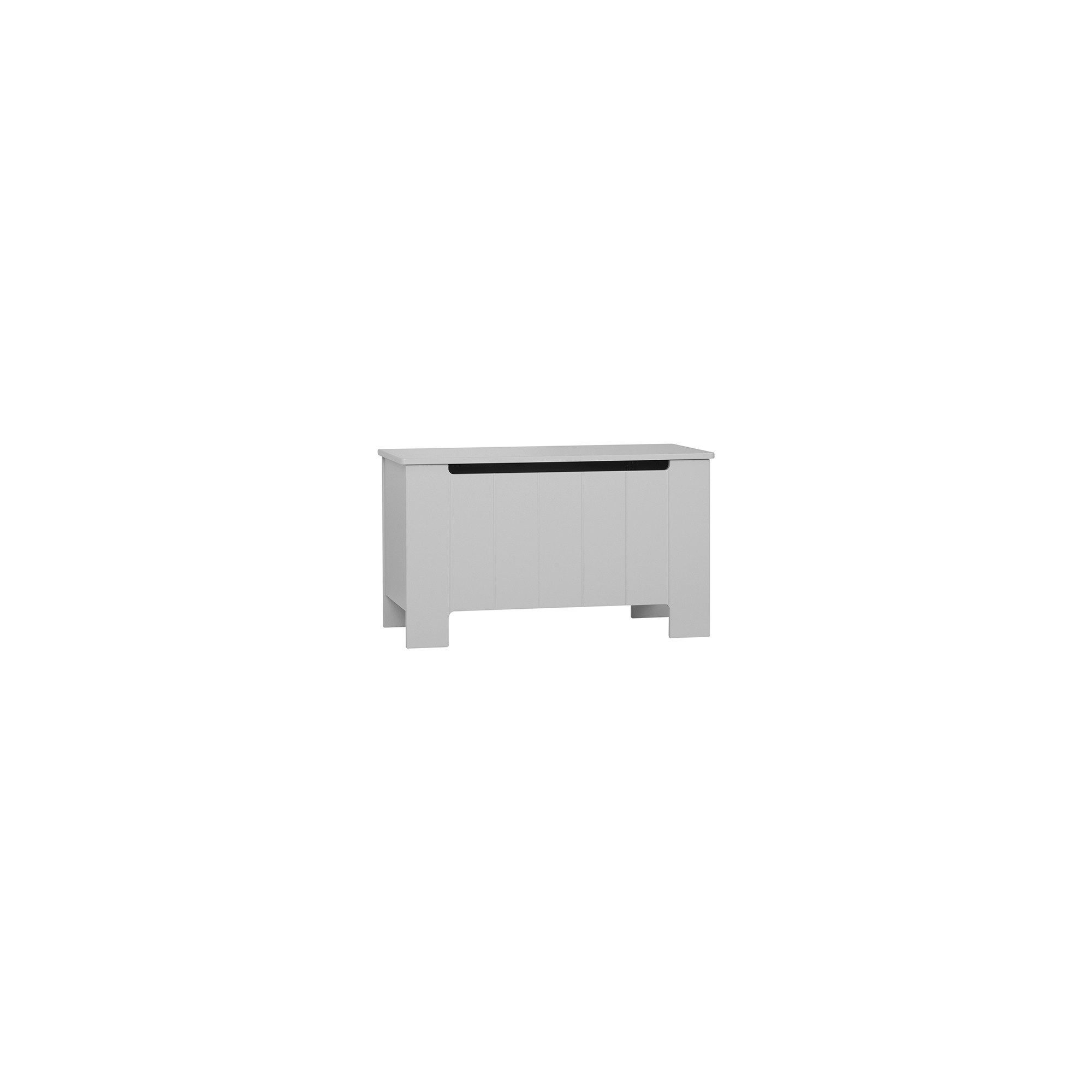 Raumhirsch Furniture Spielzeugtruhe Praktische Spielzeugtruhe CALMO mit Sicherheitsdämpfer (Maße: 92,5 x 45 x 53,8 cm (Schutz vor eingeklemmten Fingern; robuste Konstruktion), MDF-Platte, europäische Sicherheitsstandards, Einfache Montage
