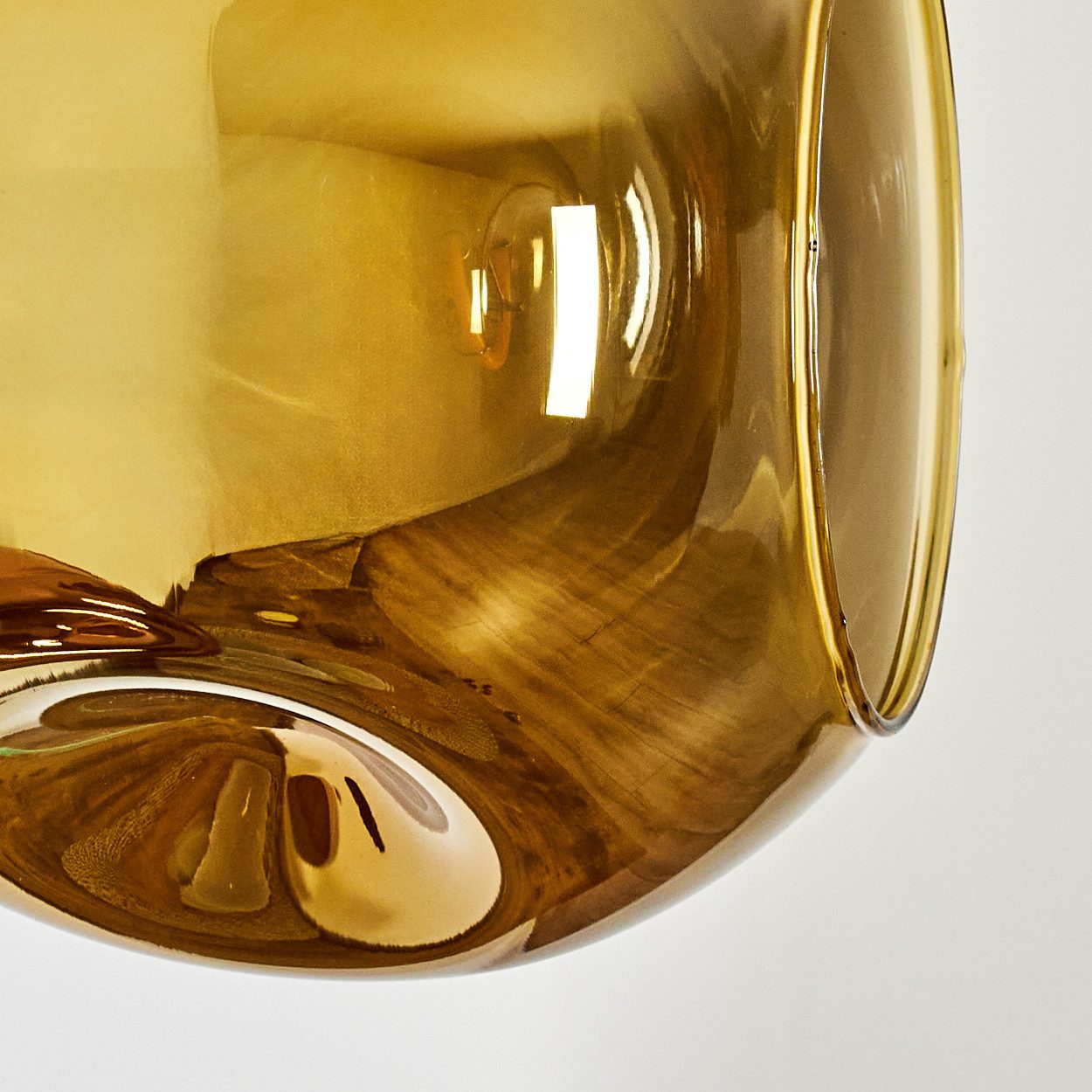 hofstein Wandleuchte Wandlampe aus Metall/Glas in Schwarz/Kupfer/Blau/Gold, moderne Leuchte im Retro/Vintage-Design (Schirme Ø 15 cm), E14