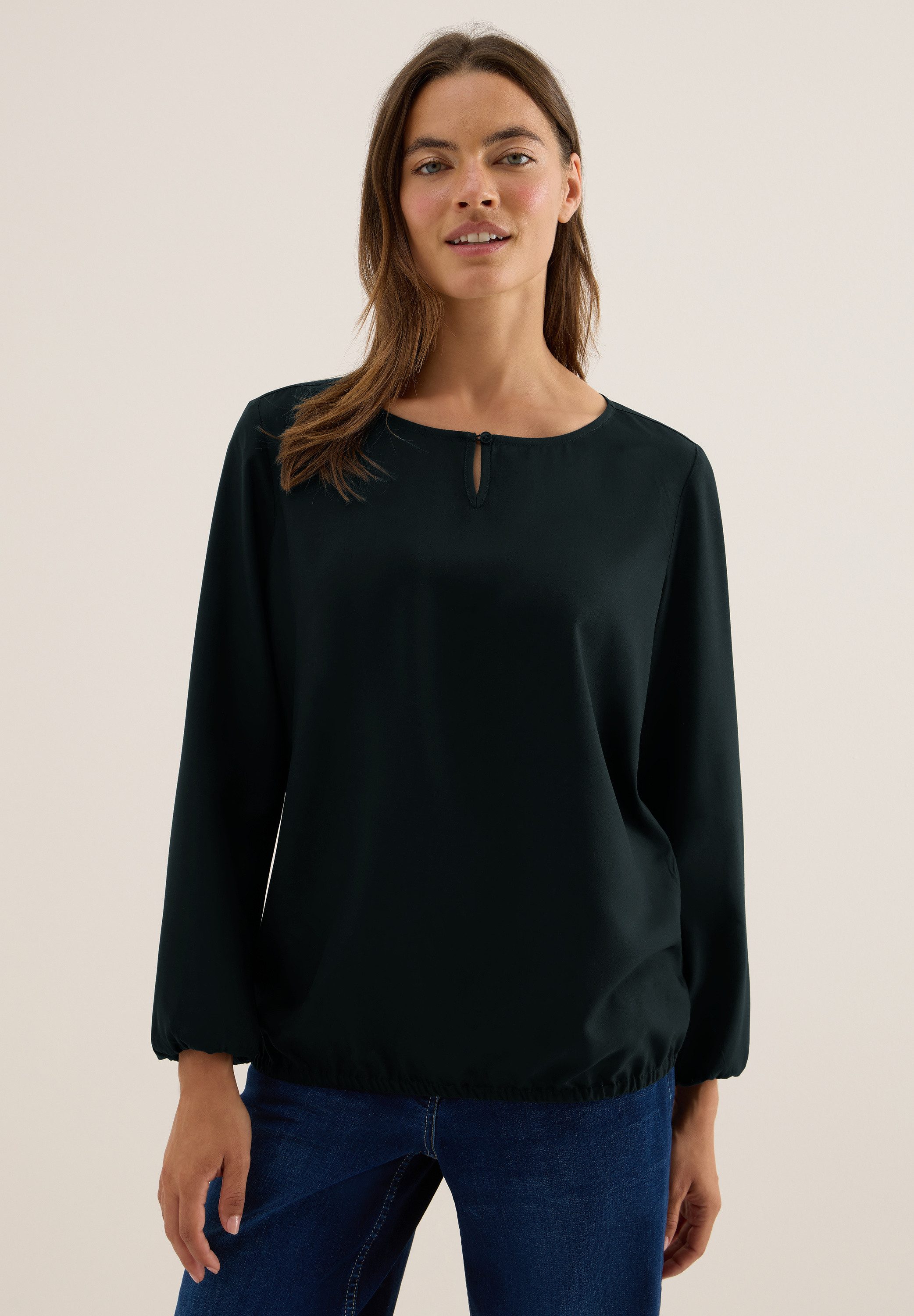 CECIL Langarmbluse aus softer Viskose