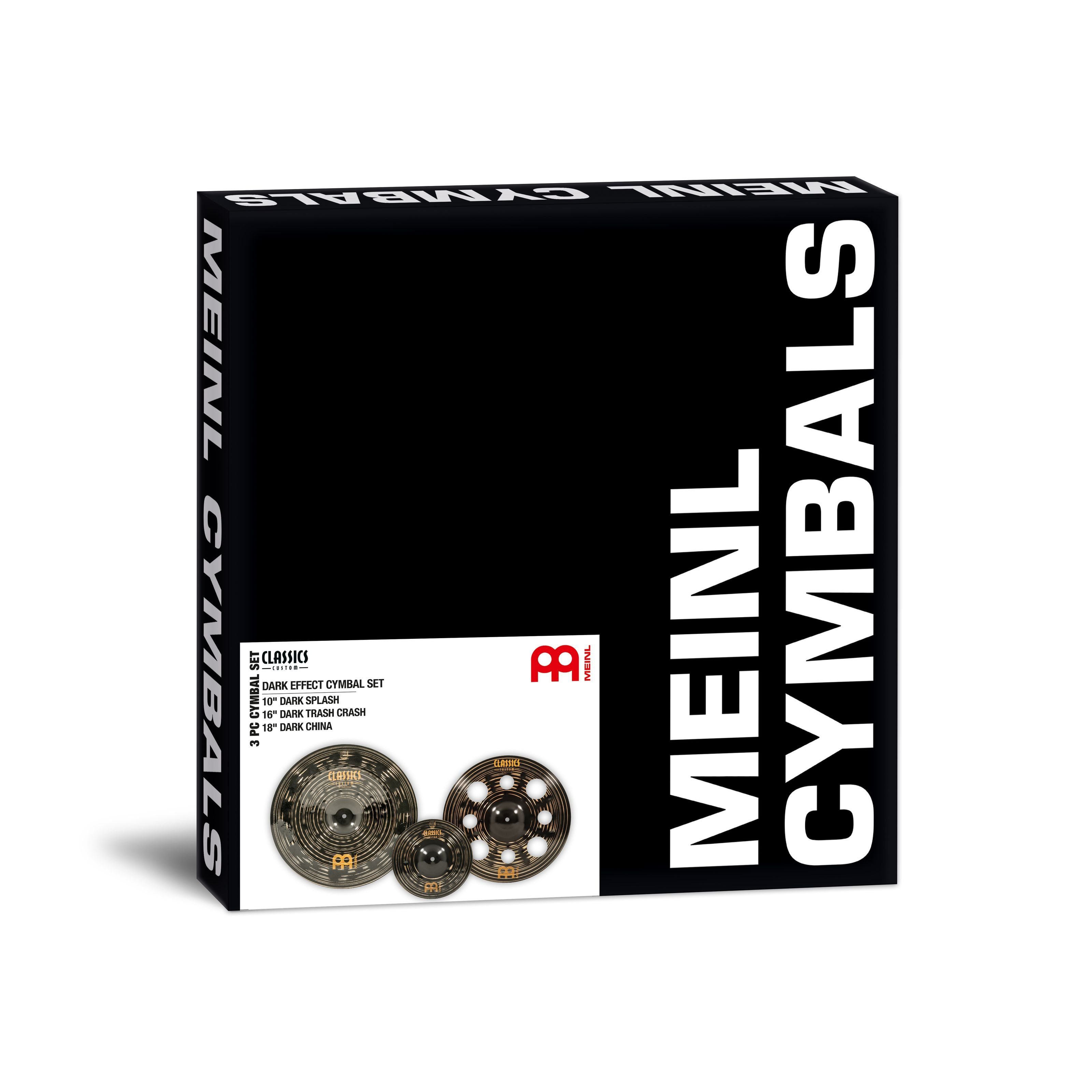 Meinl Percussion Becken, Cymbals, Cymbal Sets, Classics Custom Dark Effekt Set - Becken Set
