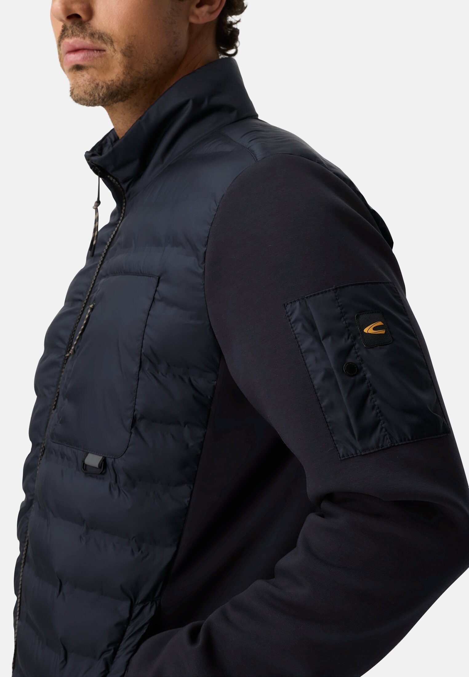 camel active Blouson mit Stehkragen Langarm Stehkragen Markenlogo
