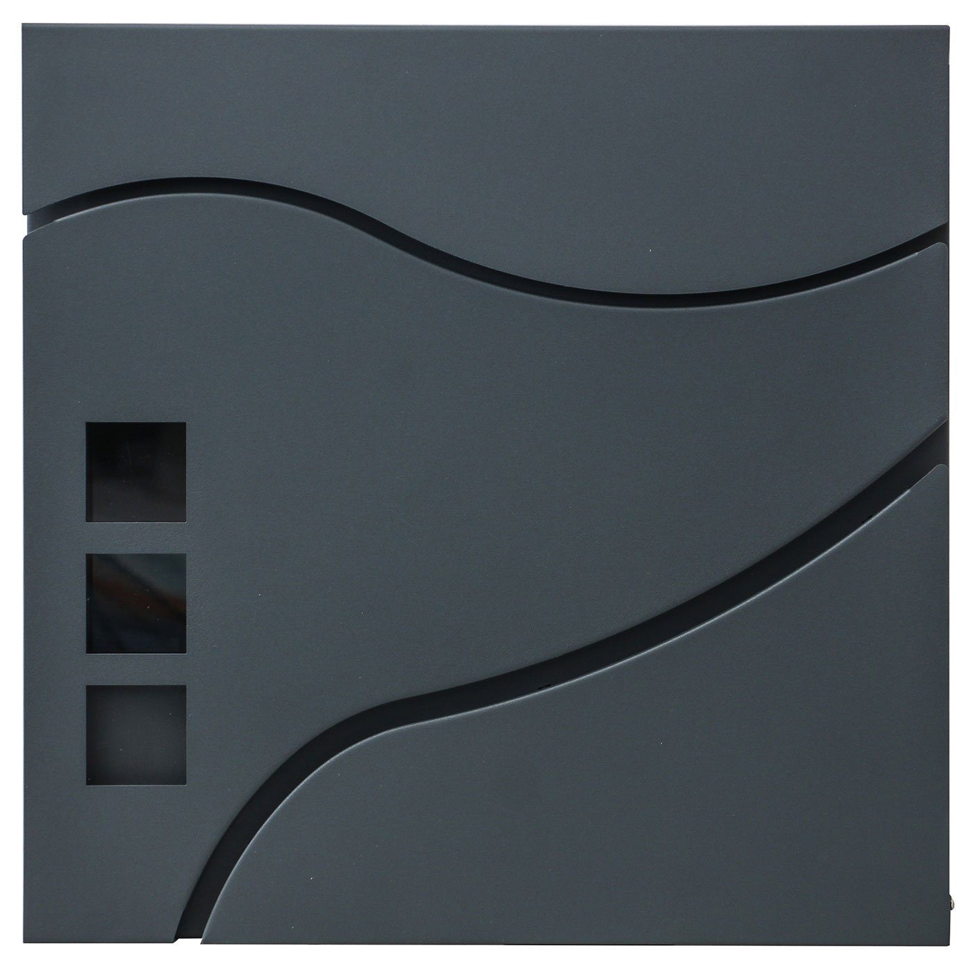 MCW Wandbriefkasten MCW-B31, Zylinderschloss, Inkl. 2 Schlüsseln und Montagematerial