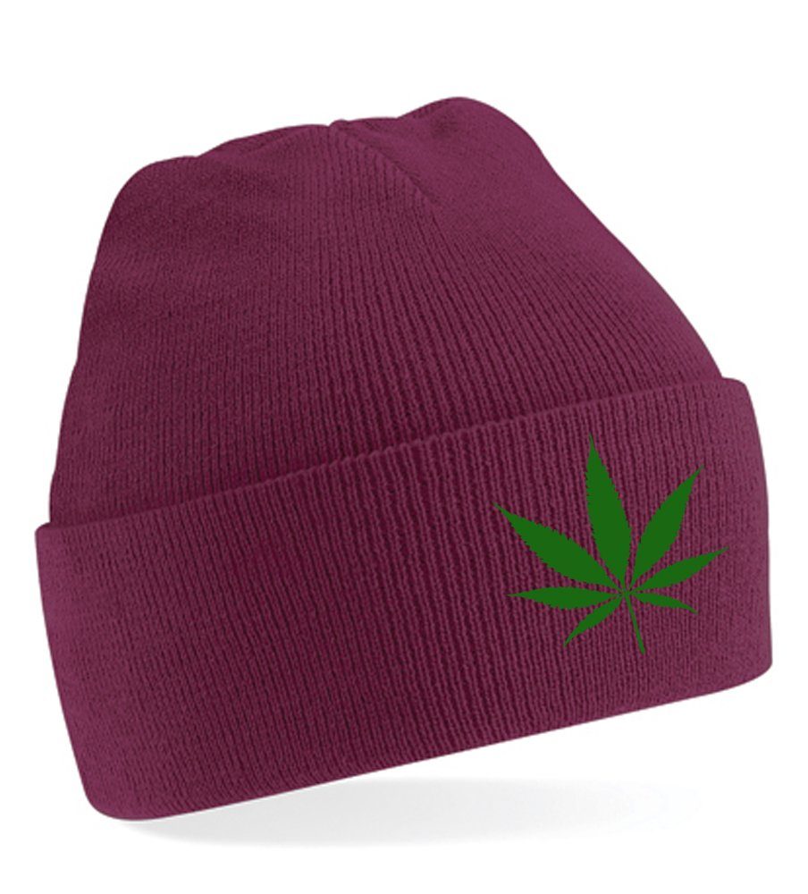 Beanie Unisex Erwachsenen Mütze Cannabis 420