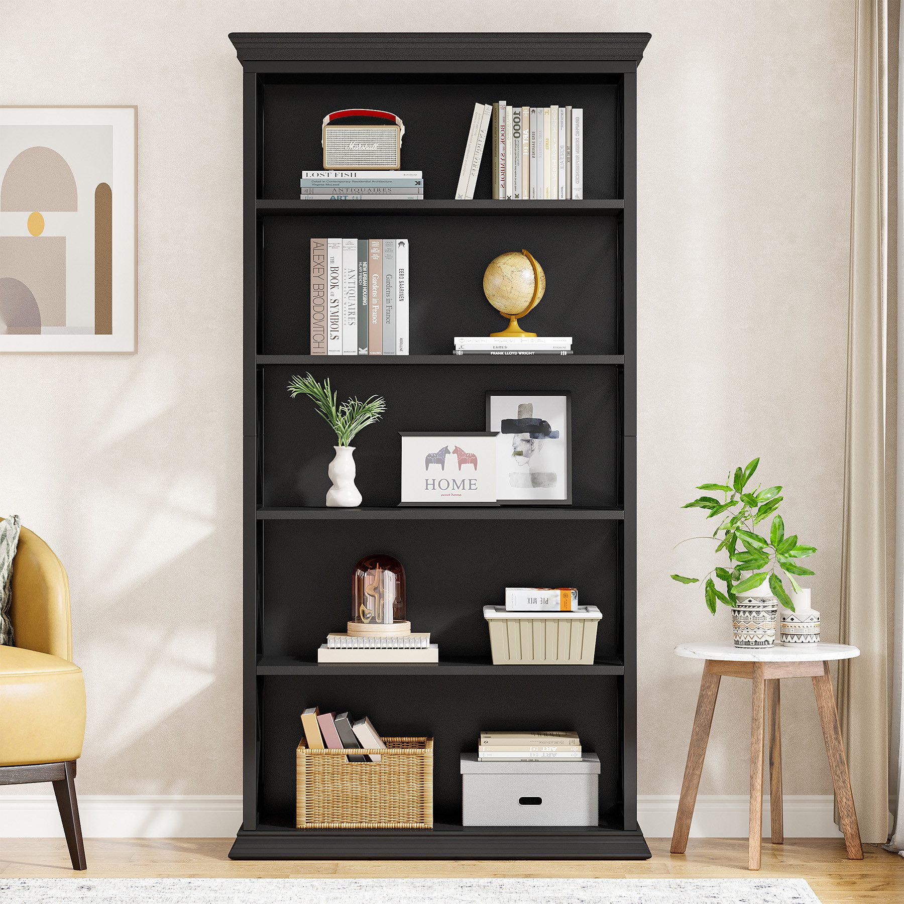 Tribesigns Bücherregal 180cm Standregal, 6-stöckiges regal günstig online kaufen