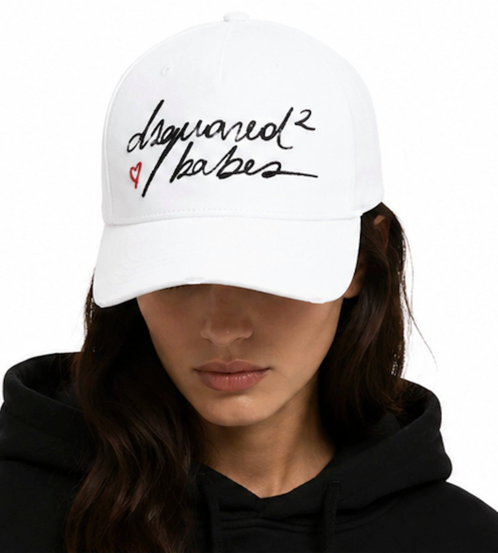 Dsquared2 Baseball Cap Babes Heart 1964 Rare Kappe Mütze Basebalkappe Cap Basecap Style mit einer modernen Designer-Handschrift.