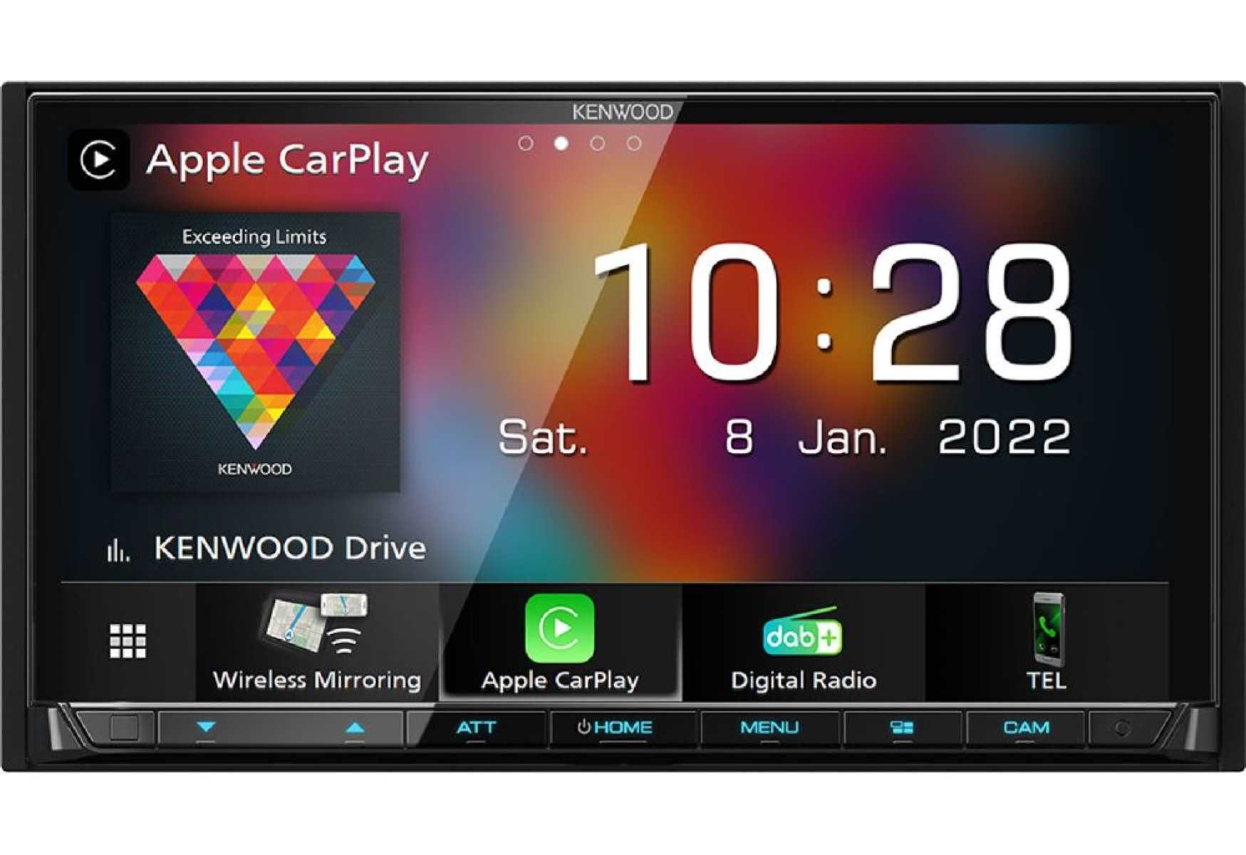 KENWOOD DMX8021DABS 2DIN DAB+ Bluetooth Android Apple CarPlay HDMI Autoradio
