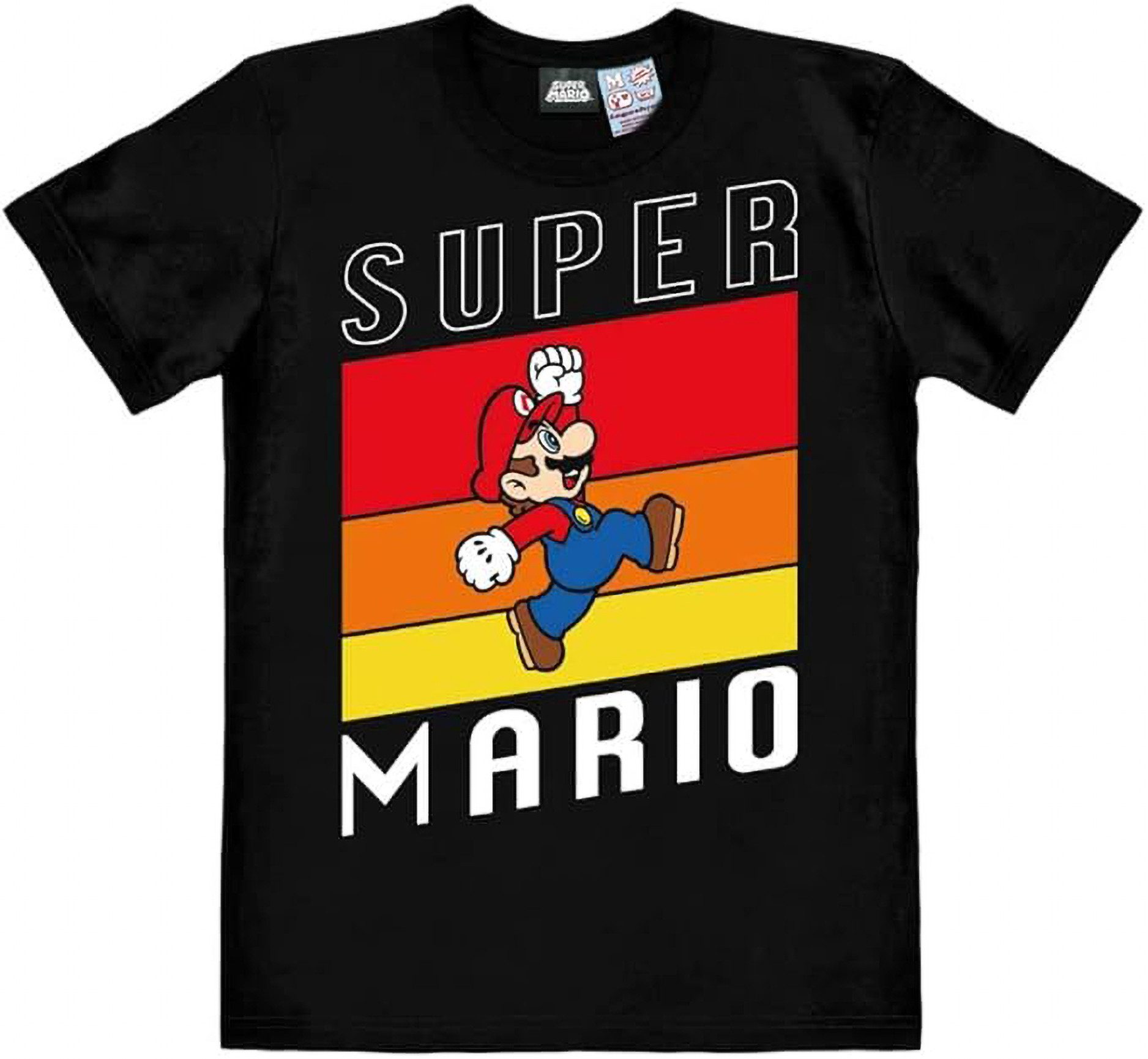 LOGOSHIRT Print-Shirt Super Mario T-Shirt Hochwertiger, langlebiger Frontprint