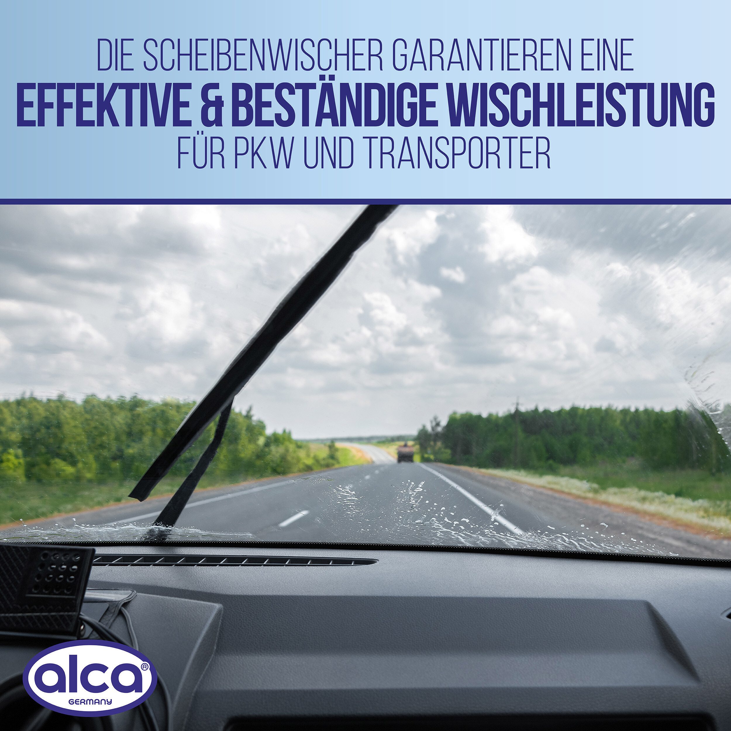 alca Scheibenwischblätter passend für AUDI A5 Sportback, 09.2009 - 01.2017, Frontscheibe, (Packung, 2-St., Scheibenwischer), mit Nano Graphit Beschichtung