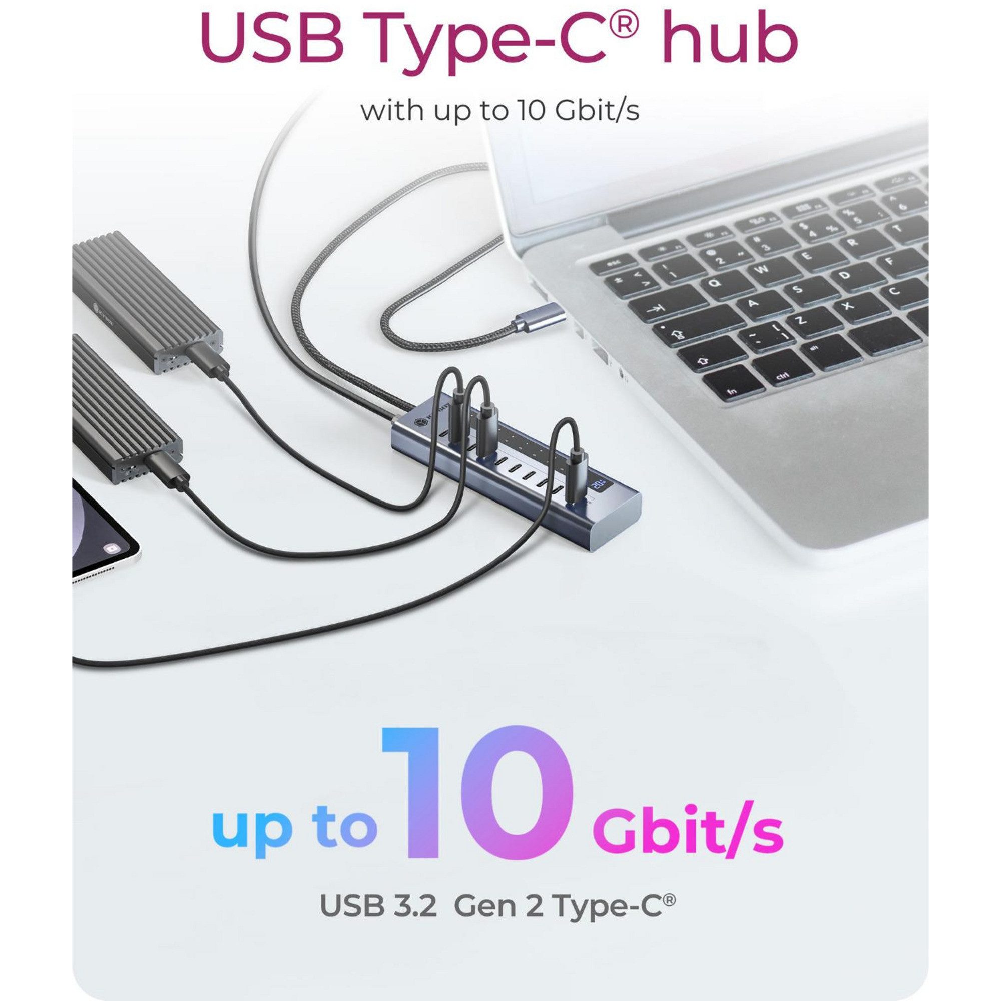 ICY BOX Laptop-Dockingstation ICY BOX IB-HUB1450-C31, USB-Hub