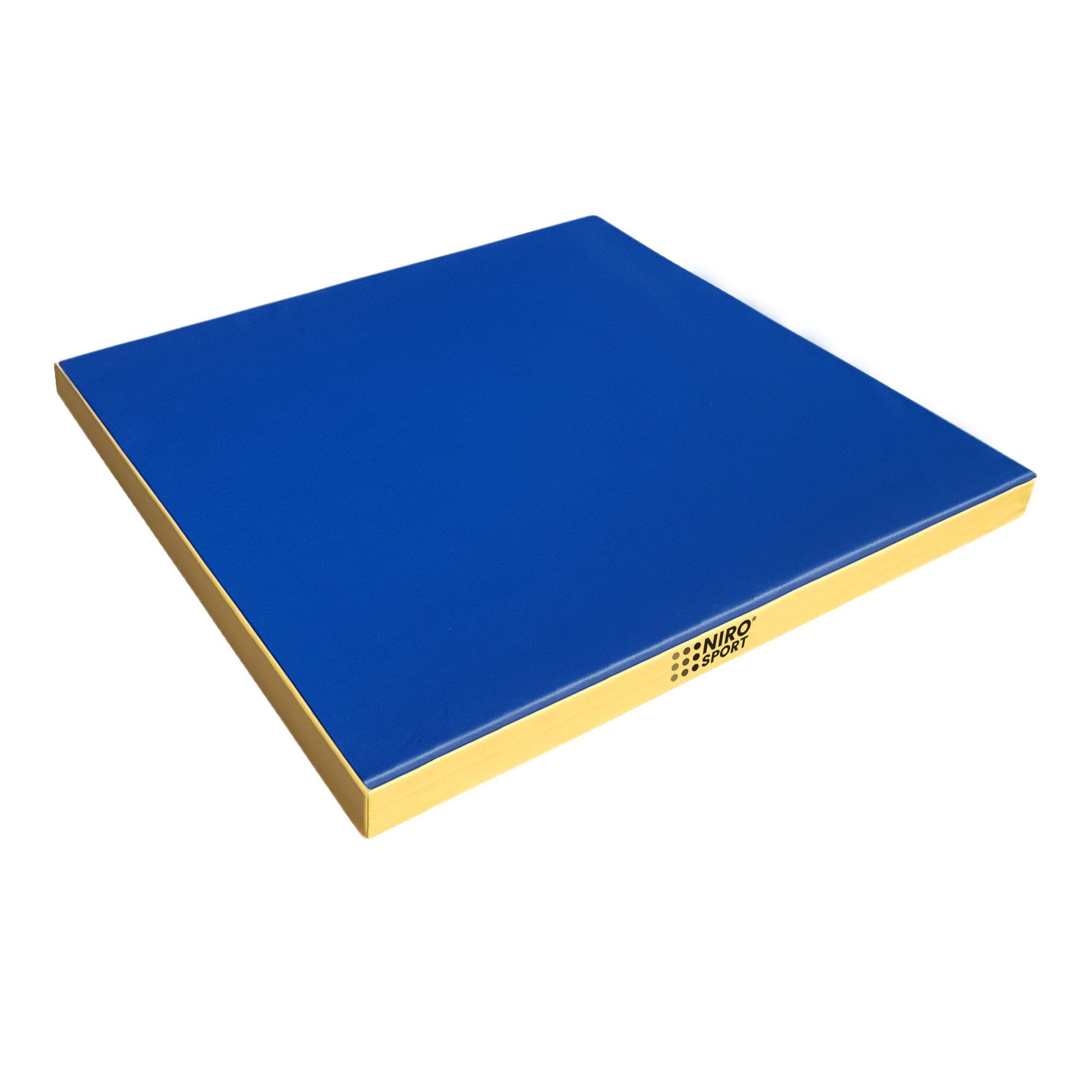 Turnmatte (1er-Pack), NiroSport x x 100 abwaschbar, Gymnastikmatte robust NiroSport cm 100 blau Fitnessmatte 8 Weichbodenmatte