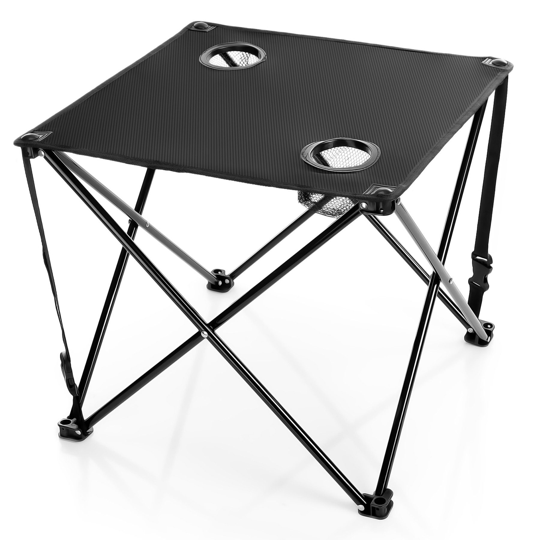 BigDean Campingtisch faltbar mit 2 Getränkehaltern günstig online kaufen