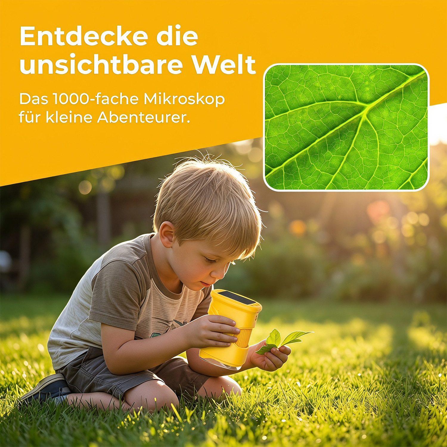 AKKEE 1000X Digitales Mikroskop, Handmikroskop Kindermikroskop