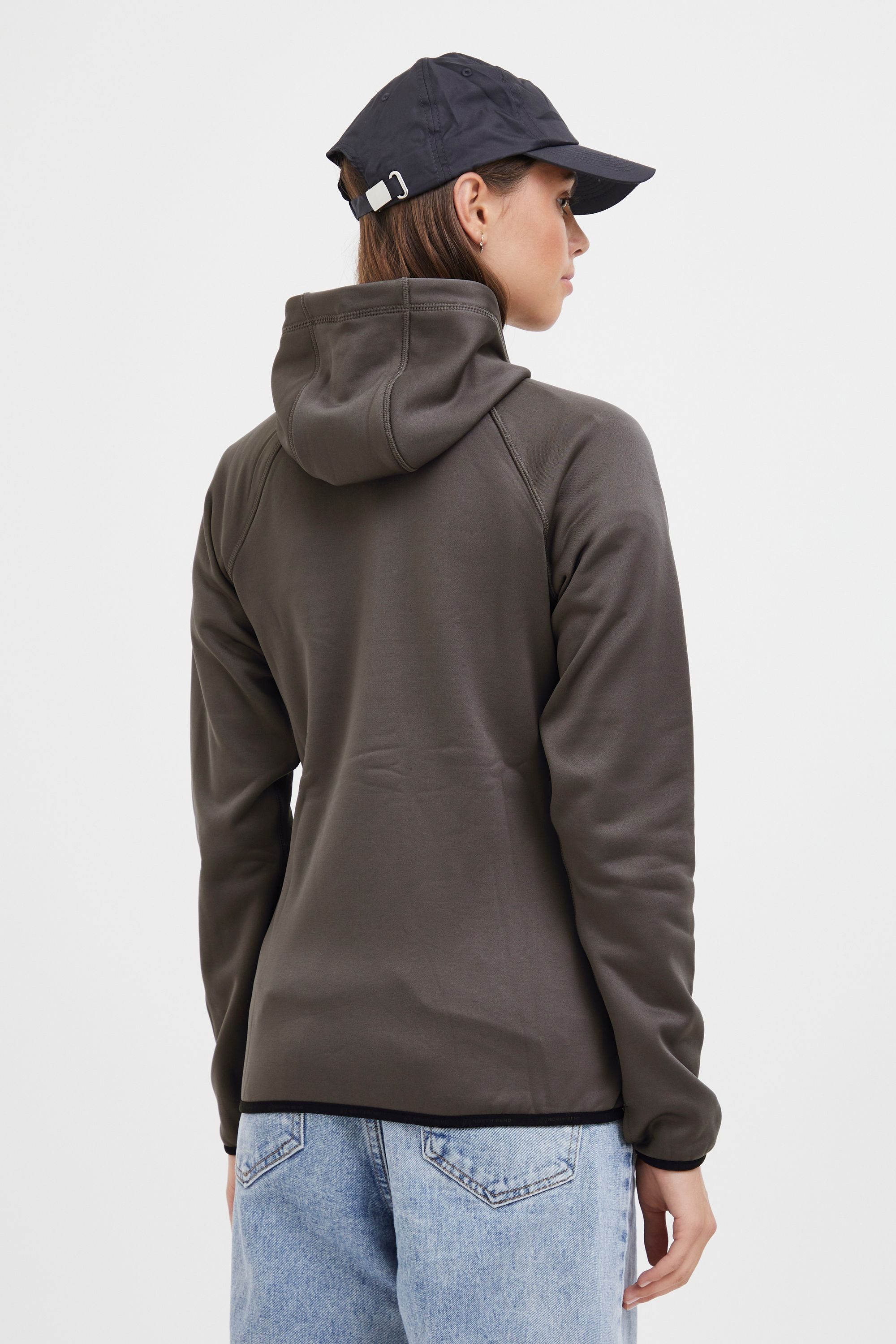 North Bend Fleecejacke NBBerta W Sportliche Fleecejacke mit Kapuze