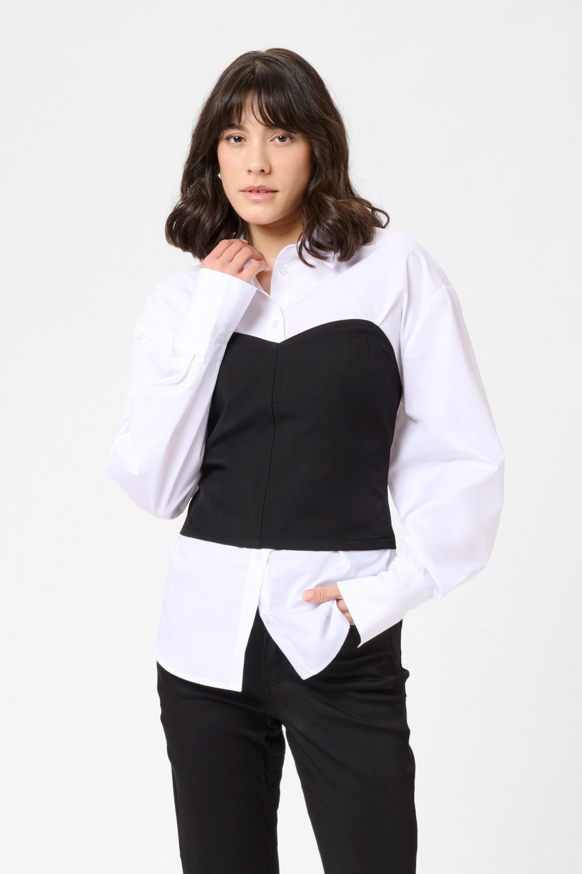 KAFFE Blusentop Corsage KAlorindia