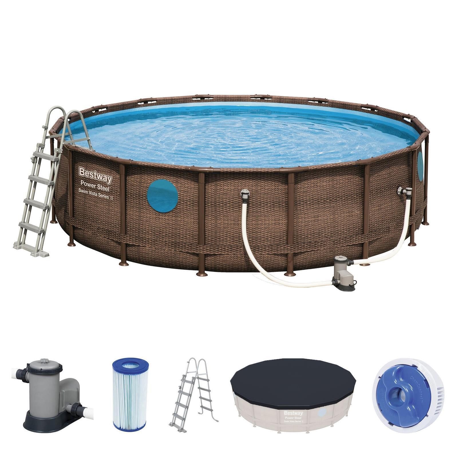 BESTWAY Rundpool Power Steel Swim Vista günstig online kaufen