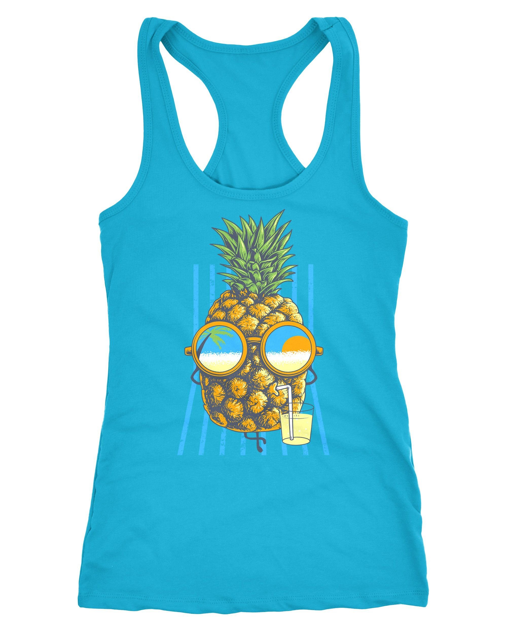Tanktop Damen Tank-Top chilling Ananas Racerback Neverless®