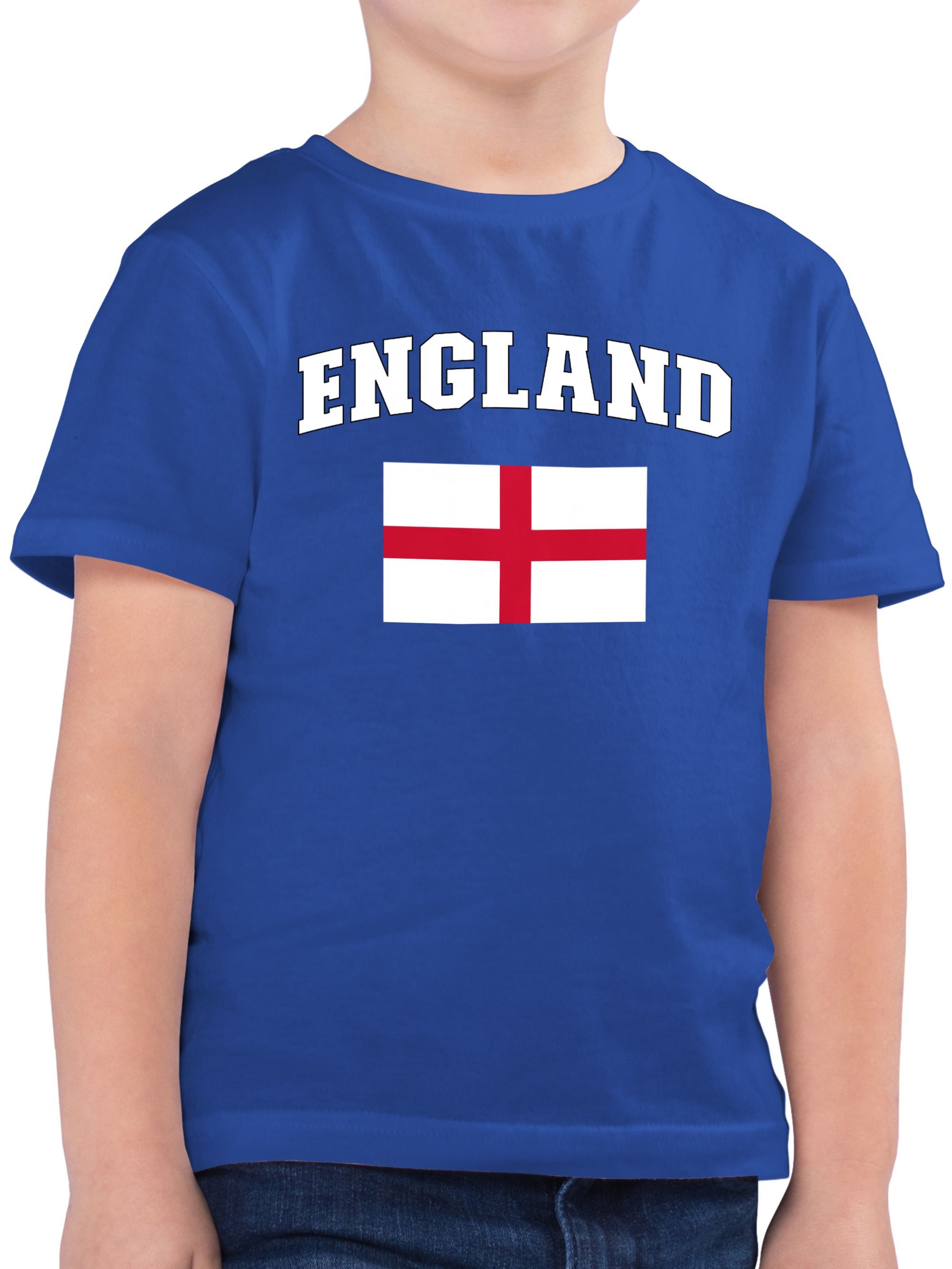 Shirtracer TShirt England Schriftzug mit Flagge, United Kingdom UK