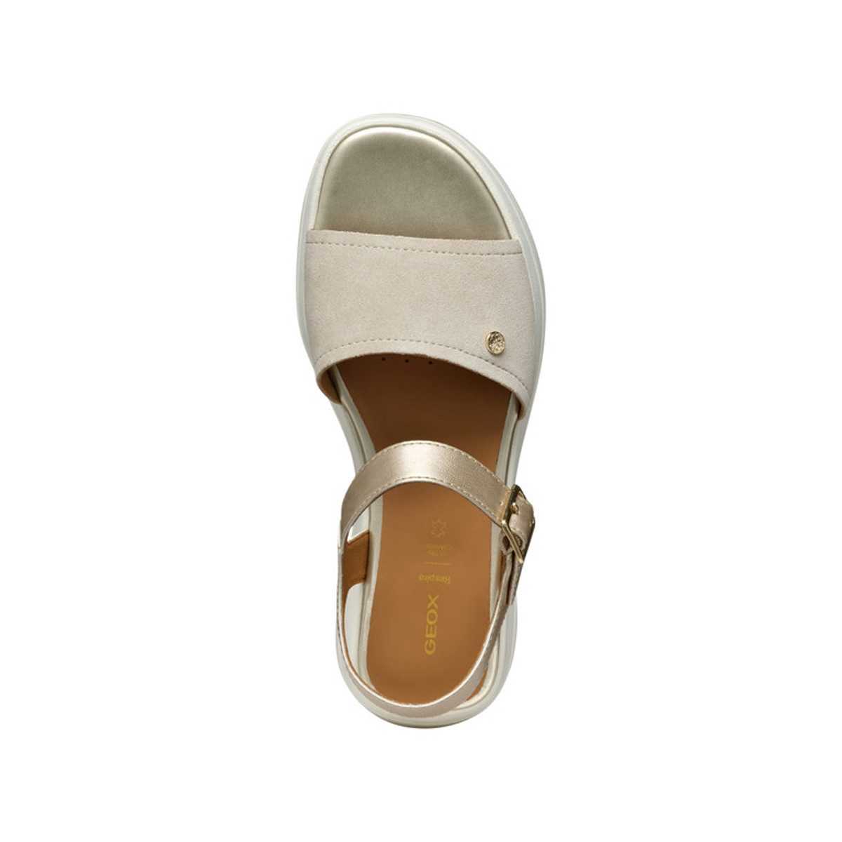 Geox GEOX SPHERICA ECUB, Sandaletten, Beige, metallik, Damen Sandalette