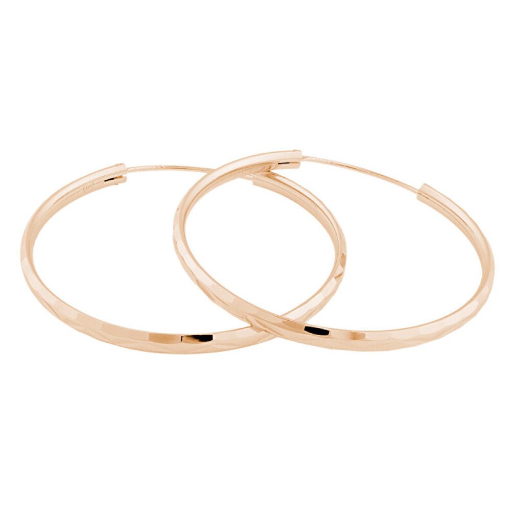 JVD Ohrring-Set Pink gold plated silver earrings rings SVLE0209XD5RO - Diameter: 6 cm
