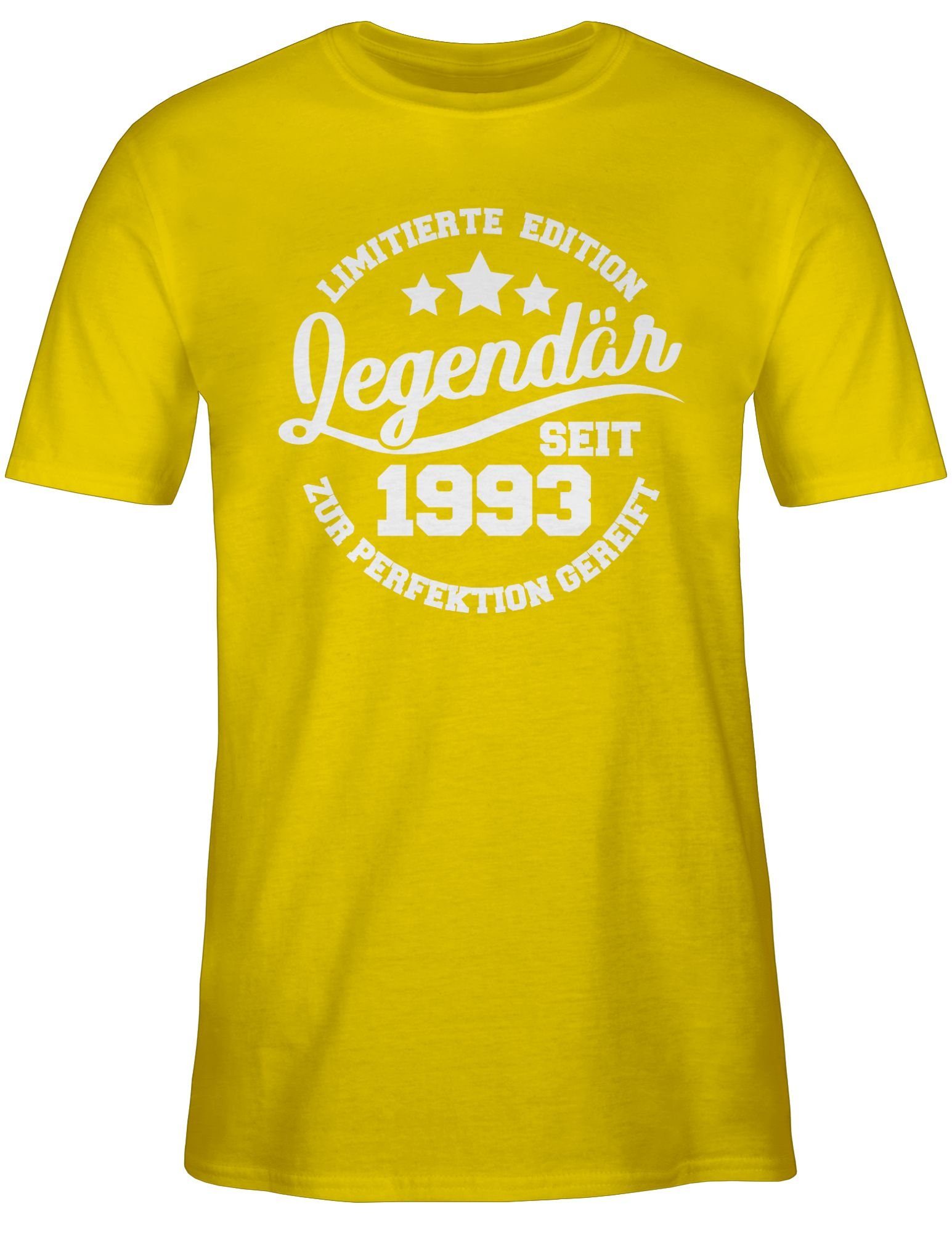 Shirtracer T-Shirt Legendär seit - 30. Gelb 3 1993 Geburtstag weiß