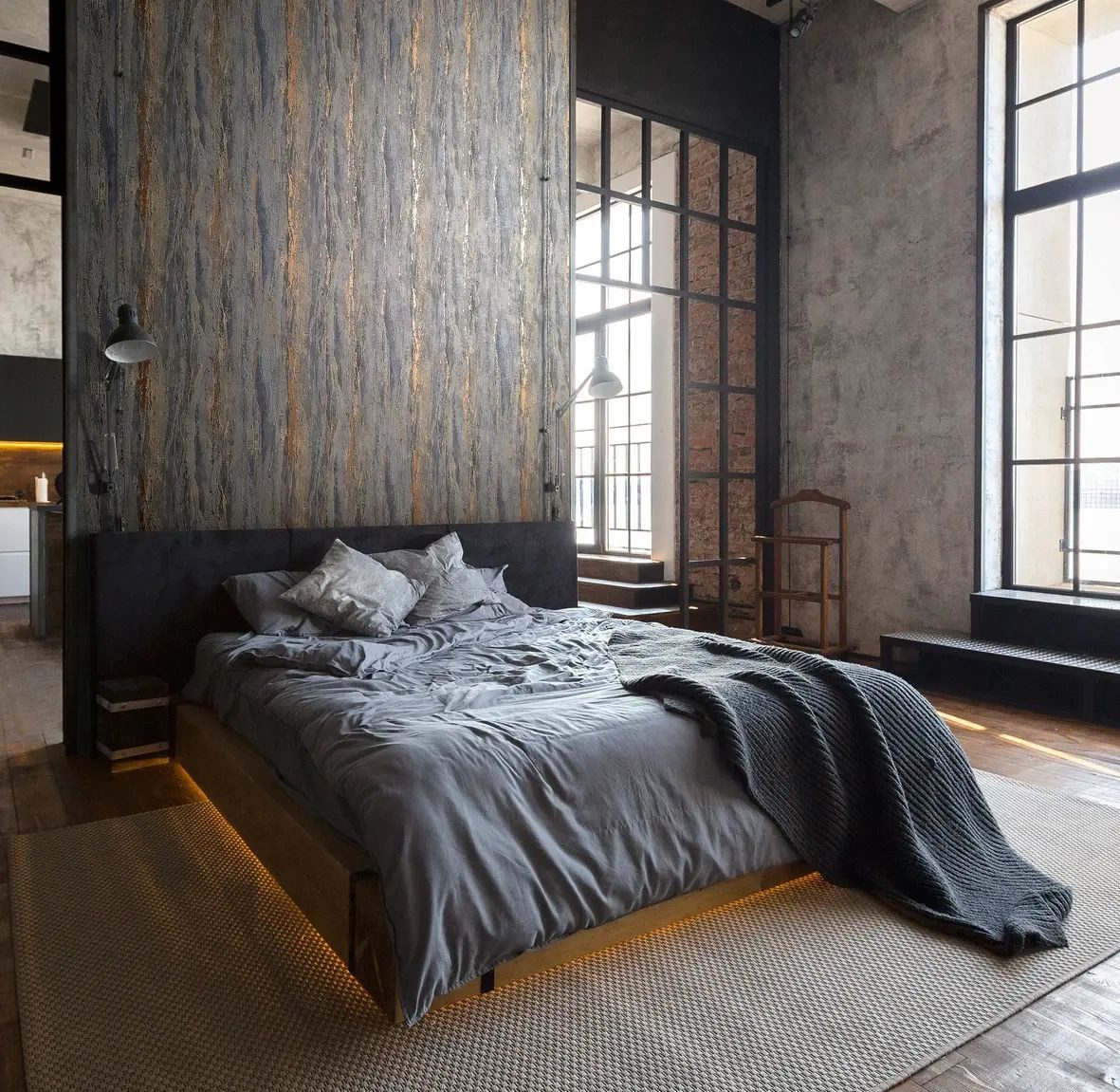 Marburg Vliestapete Tapete Urban Stone, geprägt, urban, moderne Vliestapete für Wohnzimmer Schlafzimmer Küche