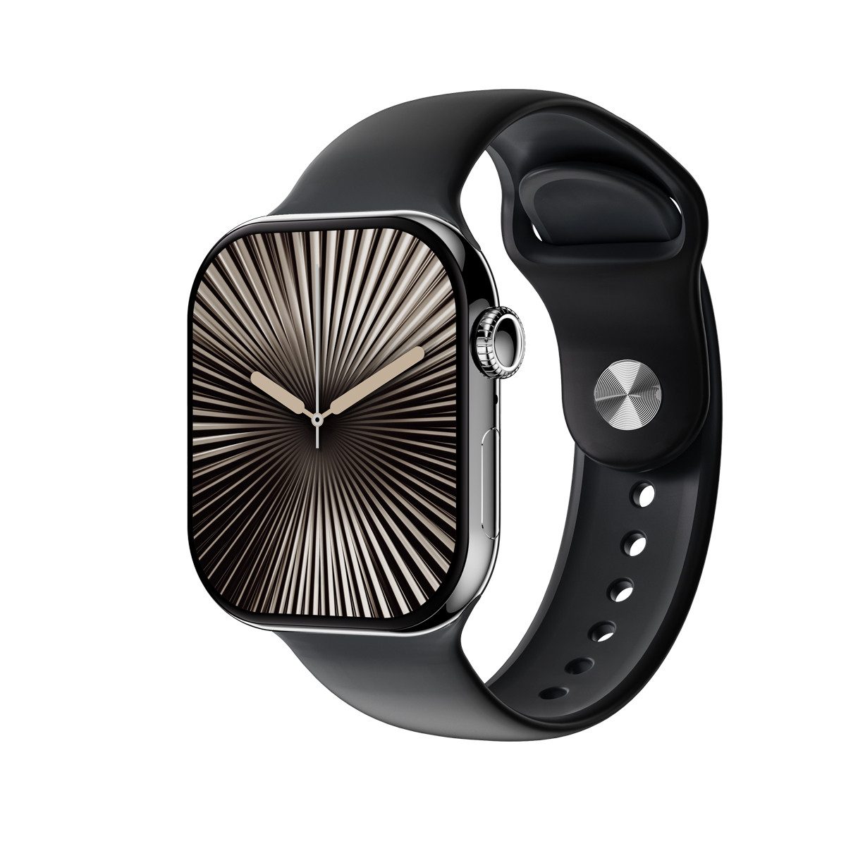 Platinet PSMART10 Smartwatch (4,7 cm/1,85 Zoll), AMOLED Display mit Gesundheitsfunktionen und langer Akkulaufzeit