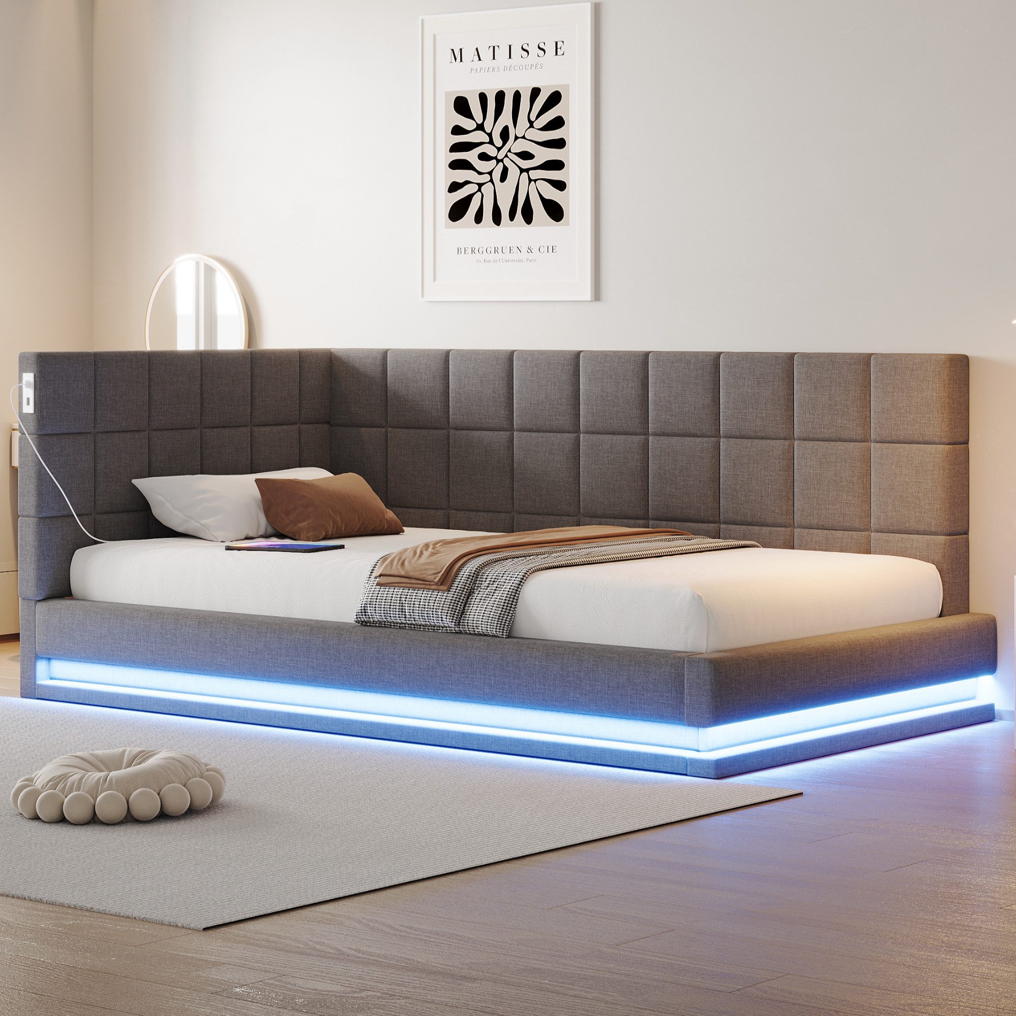 Merax Daybett mit LED und USB-Steckdose günstig online kaufen