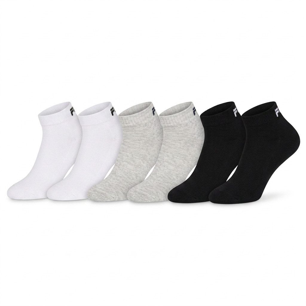 Fila Kurzsocken UNISEX FITNESS QUARTER SOCKS HALF TERRY (6 Paar) mit verstärkter Ferse
