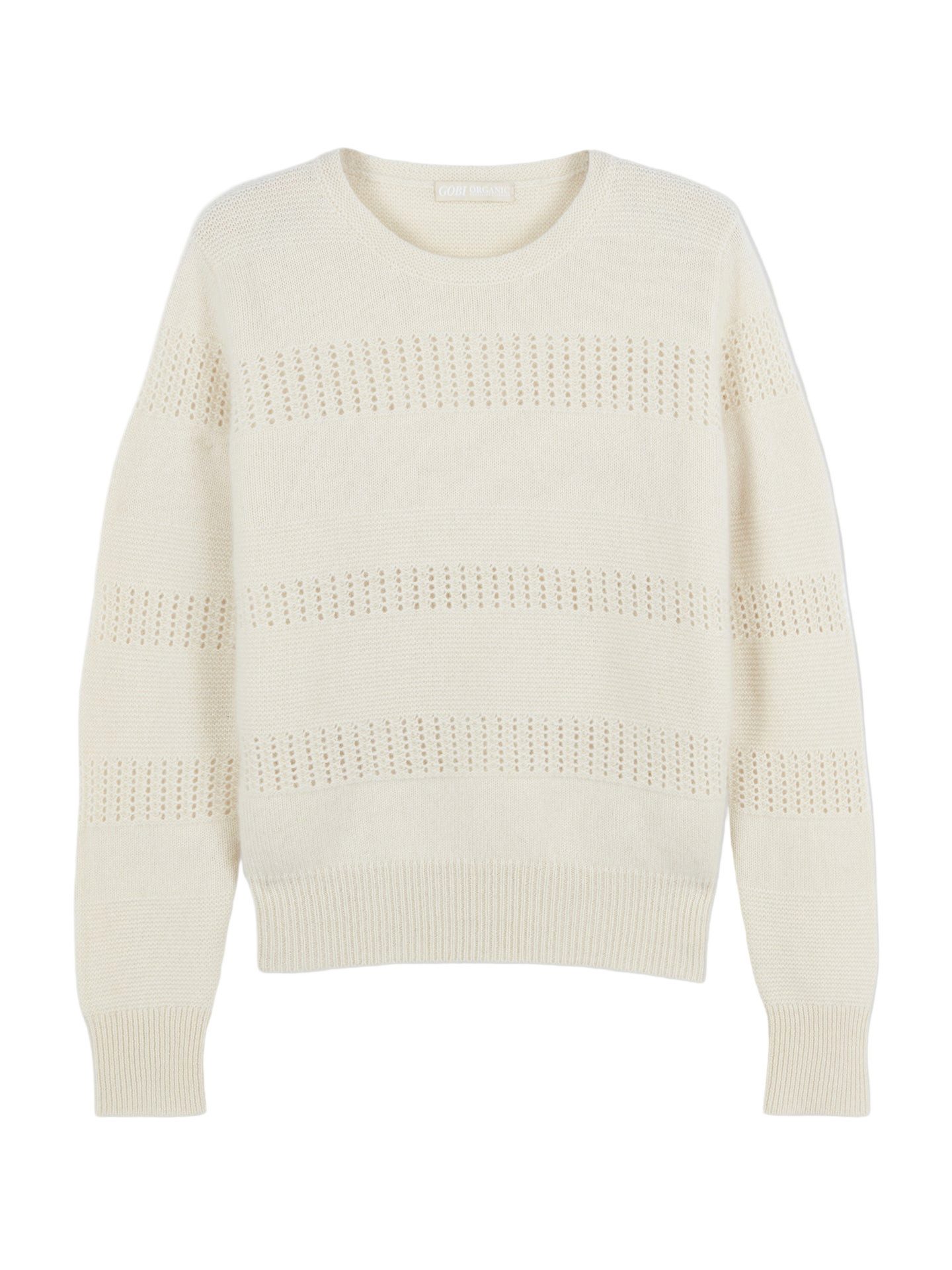 GOBI Cashmere Rundhalspullover Naturfarbe Kaschmir Pullover günstig online kaufen