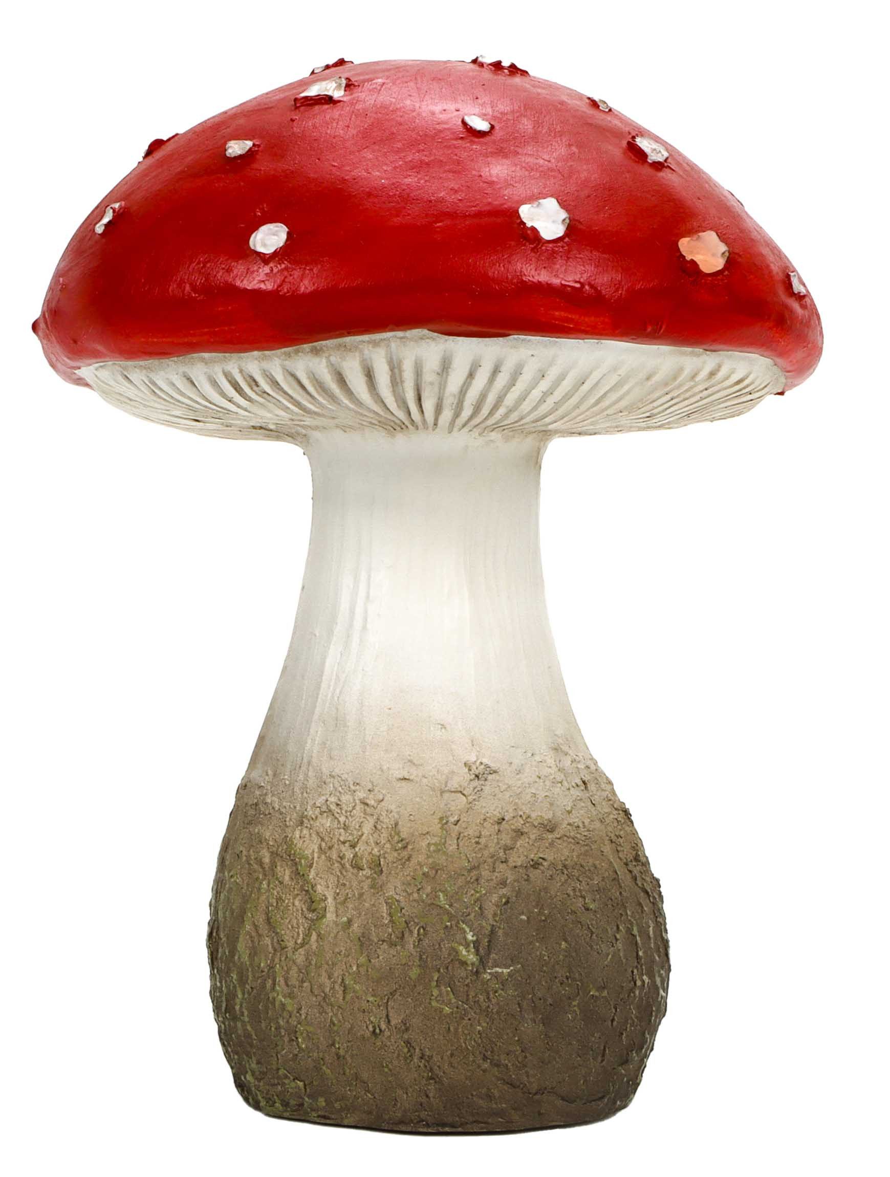 Wurm Dekofigur Dekopilz Fliegenpilz (1 St., Herbstdekoration), Deko Fliegenpilz