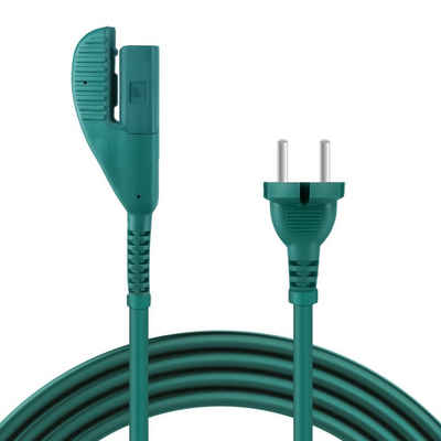 McFilter Kabel passend für Vorwerk Kobold VK 135, VK 136 Stromkabel, Typ EF (Konturenstecker), (700 cm), Staubsauger Kabel