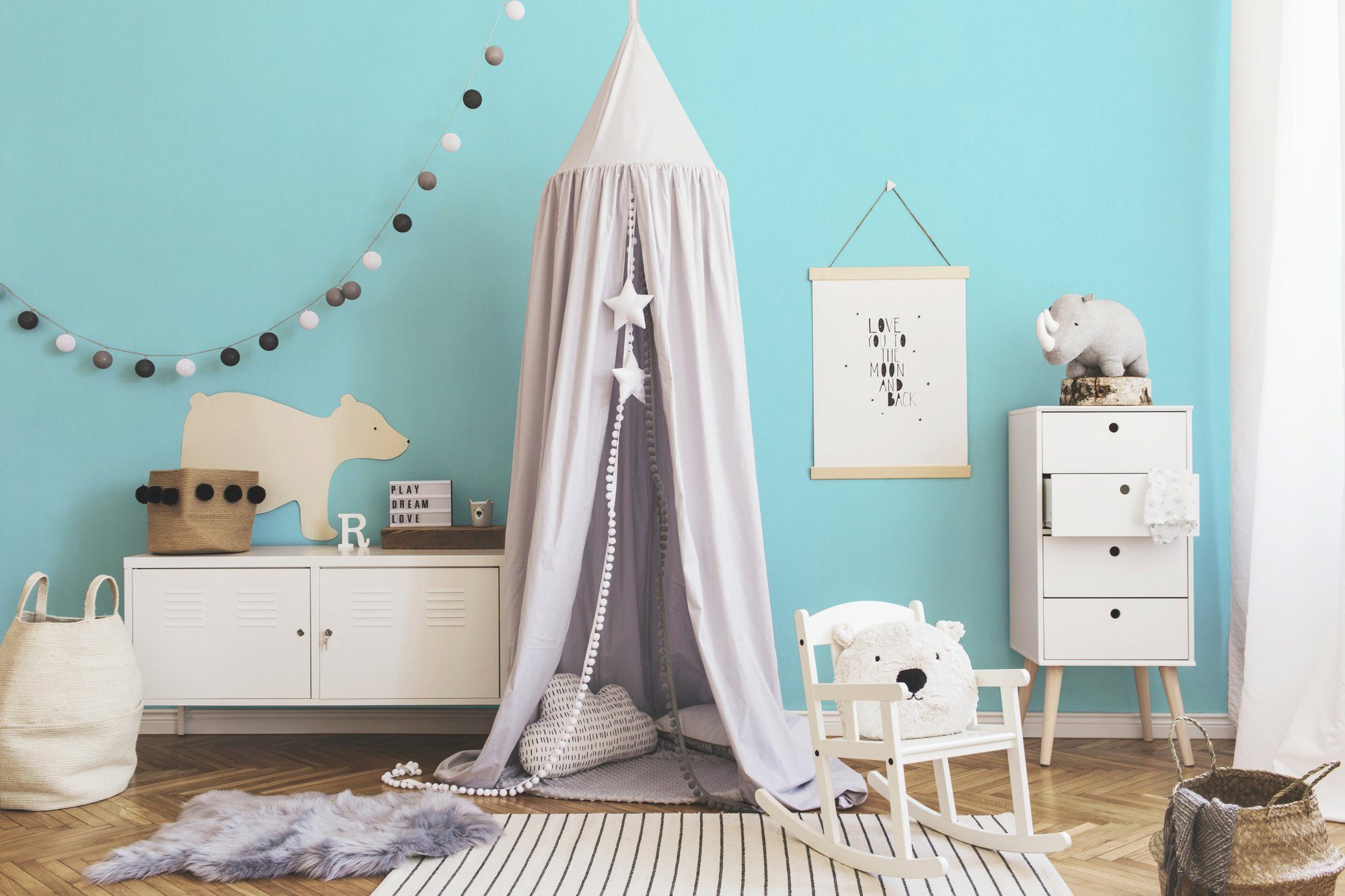 Bricoflor Blaue Tapete für Babyzimmer Einfarbige Vliestapete in Hellblau Id günstig online kaufen