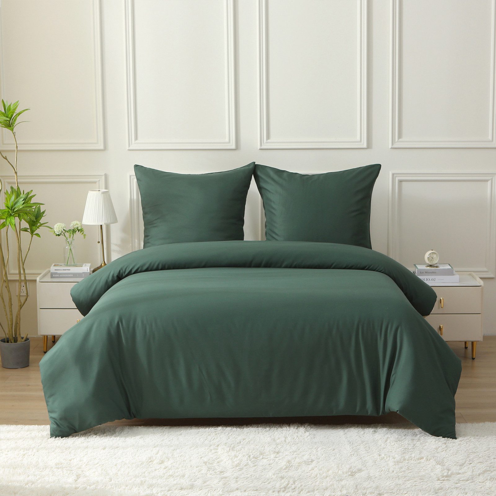 HAUSS SPOLE Bettwäsche Bettwäsche-Set Bettbezug mit Kissenbezug Einfarbig W günstig online kaufen