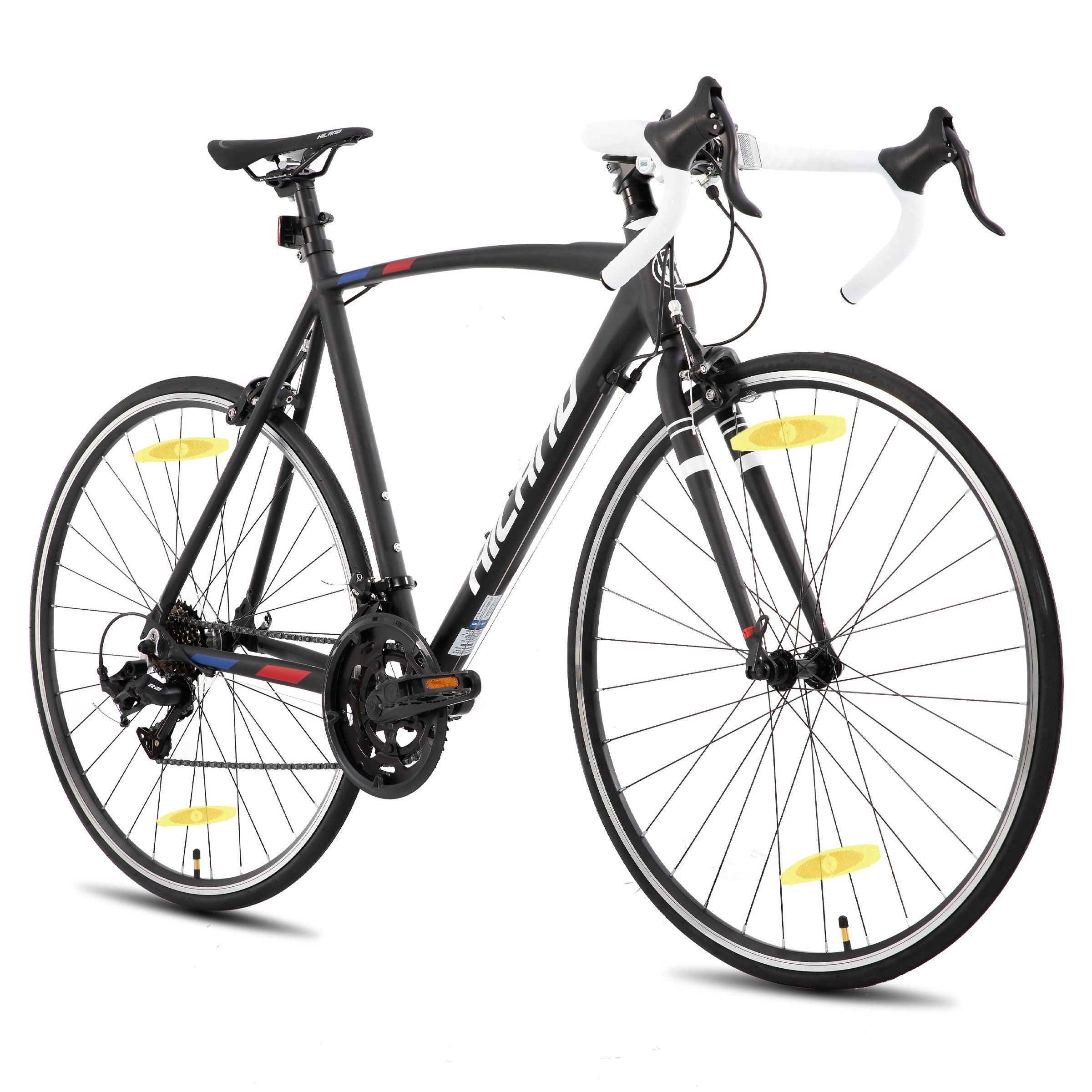 HILAND Rennrad 700c 28 Zoll Rennrad City Commuting Rennrad für Männer Frauen, 14 Gänge, Leichter Aluminiumrahmen, Doppelklemmbremse
