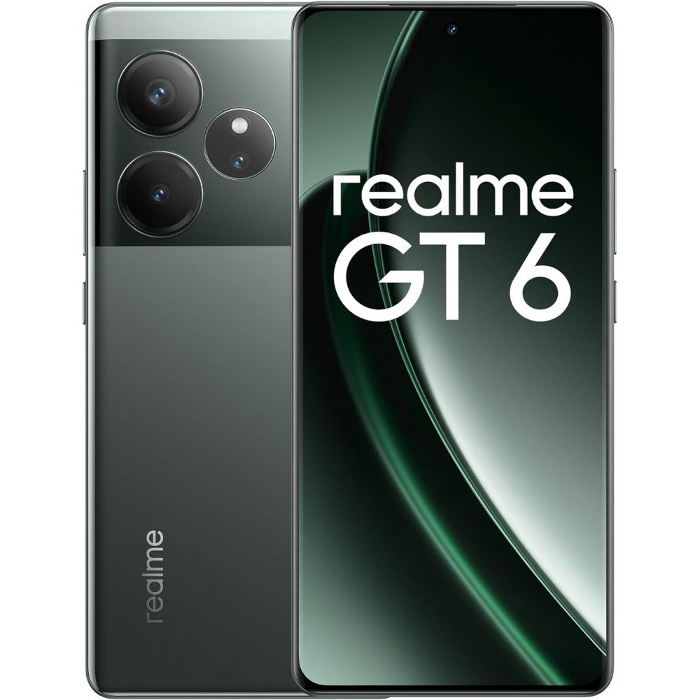 Realme GT 6 5G 512 GB / 16 GB - Smartphone - razor green Smartphone (6,78 Zoll)
