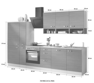 OPTIFIT Küchenzeile Vigo, mit E-Geräten, Breite 300 cm
