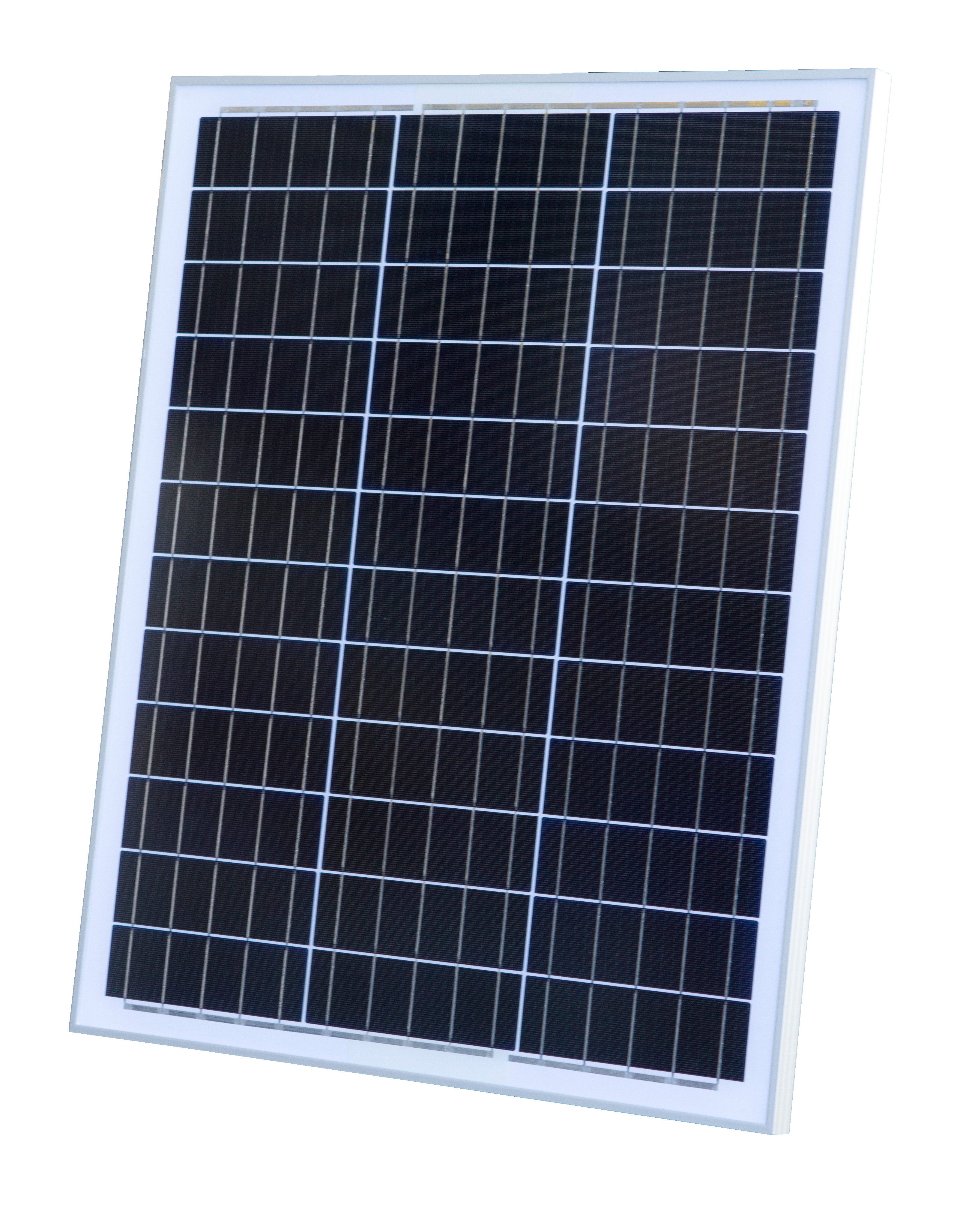 Sunset Solaranlage Stromset PV 45, 45 Watt, 12 V, für Fahrzeugdach/Boot/Gartenhaus, (inkl. Laderegler 6 A, 5 m Kabel, Batteriepolklemmen, "Made in Germany" nach ISO 14001 zertifiziertem Umweltmanagement