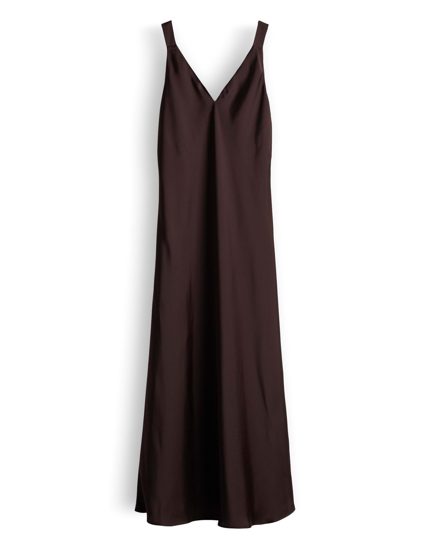 someday Midikleid Qova pure aus Satin mit schimmernder Oberfläche Fließende A-Linie für elegante Looks