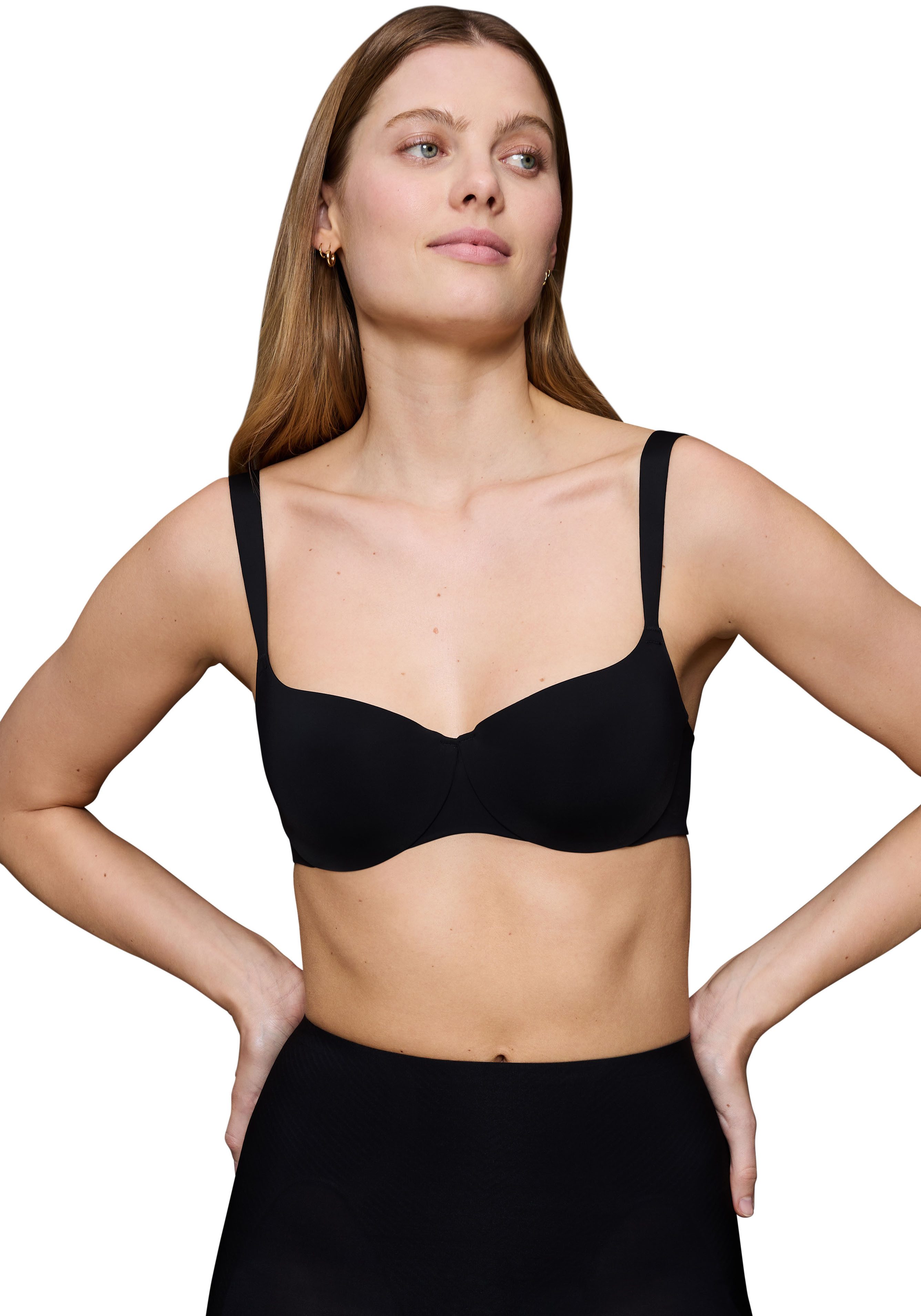 Triumph Balconette-BH Body Make-Up Illusion Komfort Bügel, gefüttert, seidenweiche Microfaser, atmungsaktiv