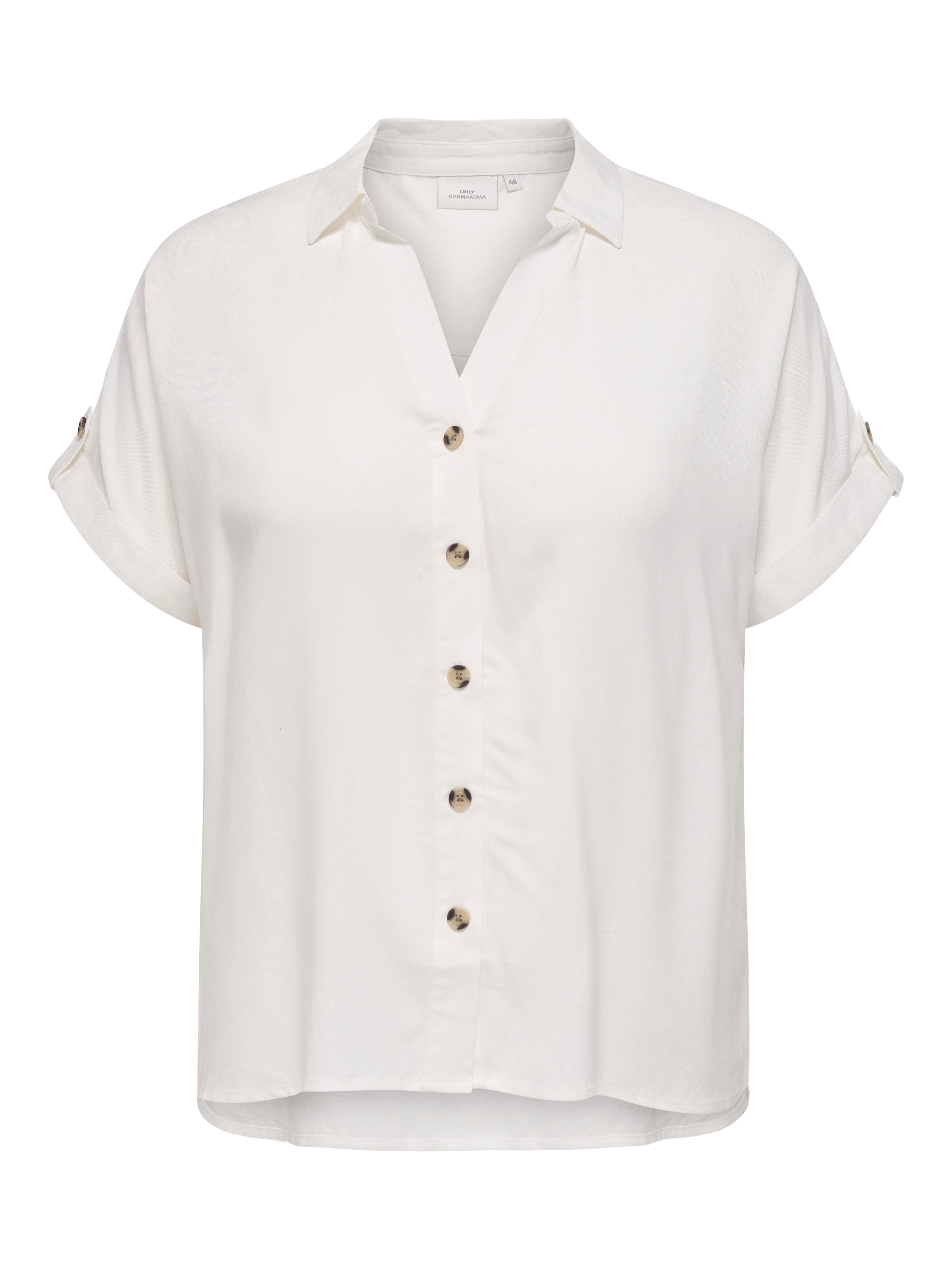 ONLY CARMAKOMA Kurzarmbluse CARYASMIN SHIRT S/S WVN NOOS