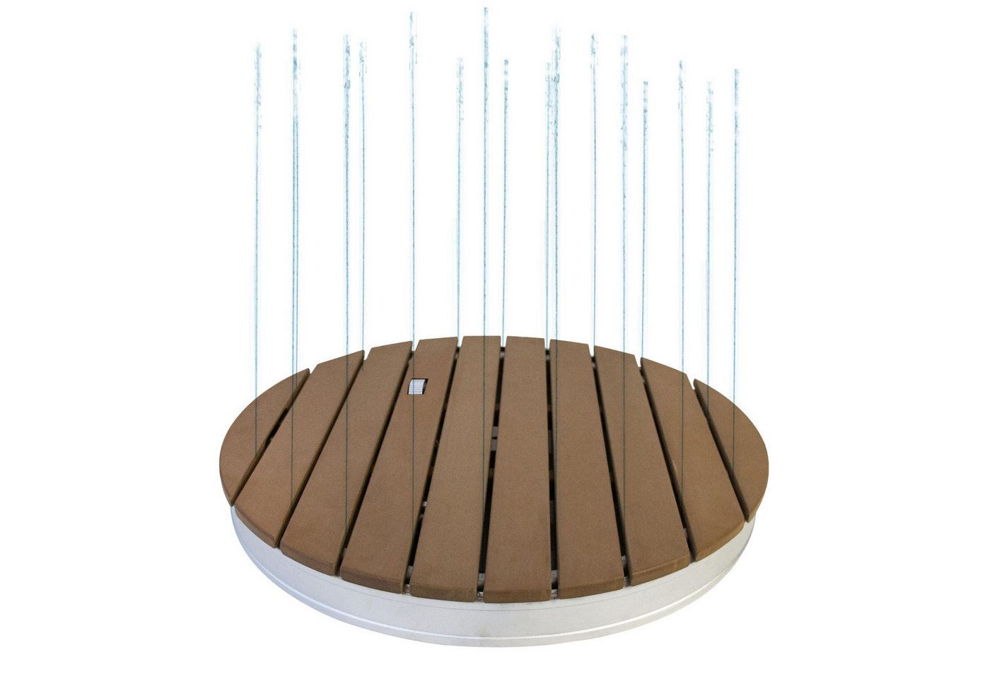 SUMMER FUN Gartendusche Outdoor Gartendusche Bodendusche, rund Ø 74 cm, m (Komplett-Set, 1 St)