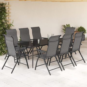 vidaXL Gartenstuhl Gartenstühle 8 Stk. Klappbar Grau Poly Rattan (8 St)