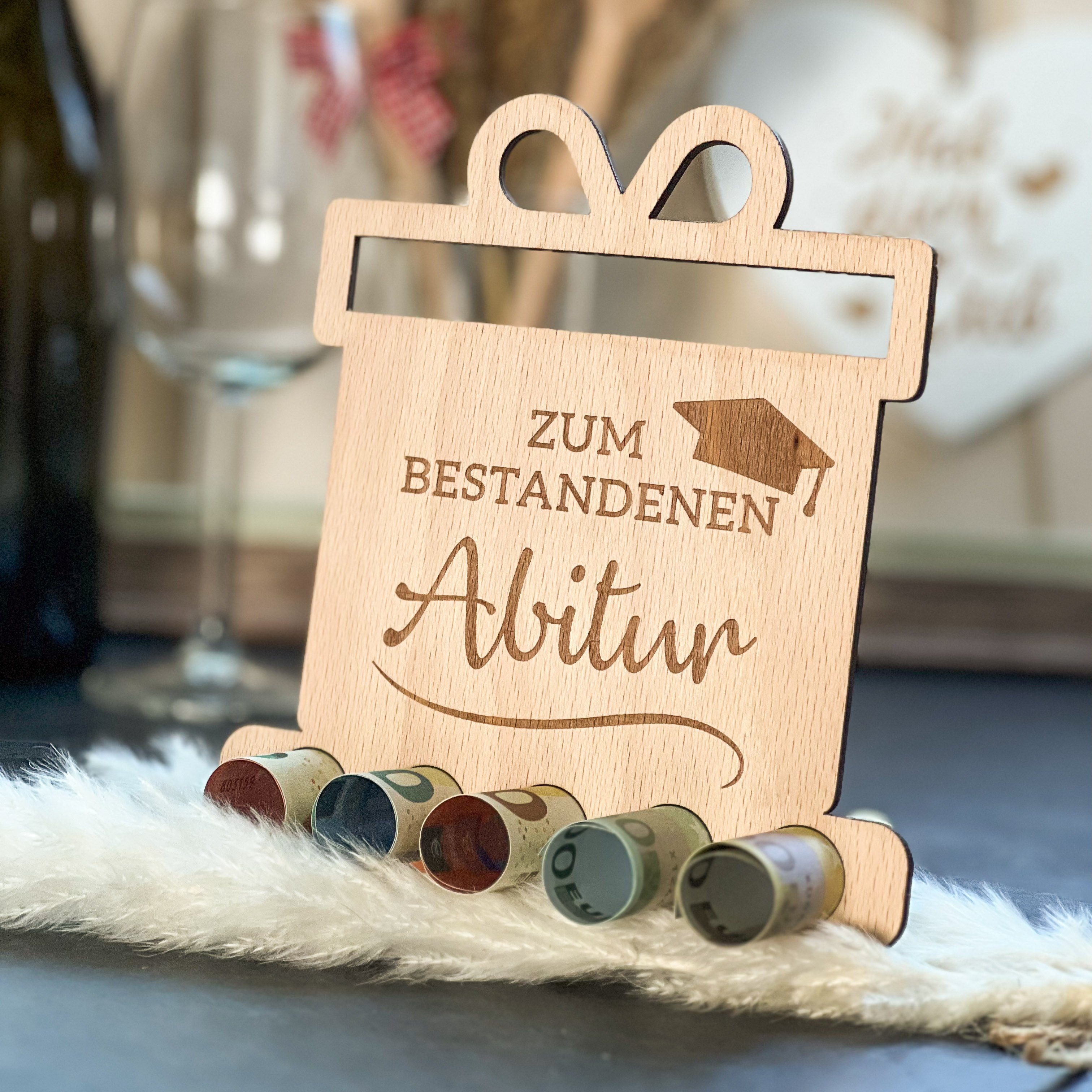 Spardose Geldgeschenk "Zum Abitur" Originelles Spruchreif®