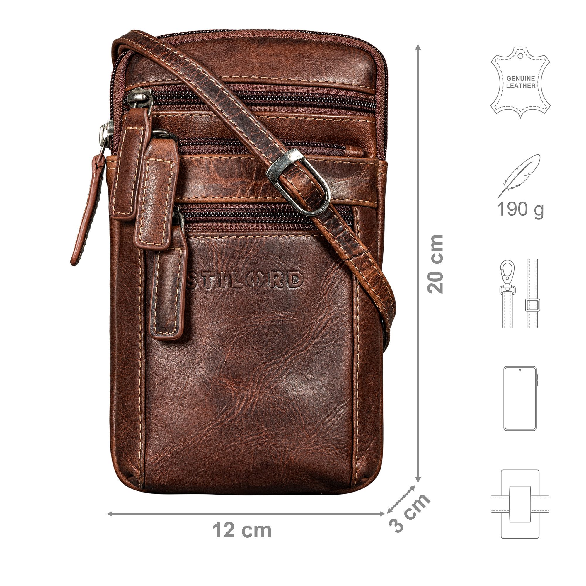 STILORD Handtasche "Mikael" 3-in-1 Brusttasche Herren günstig online kaufen