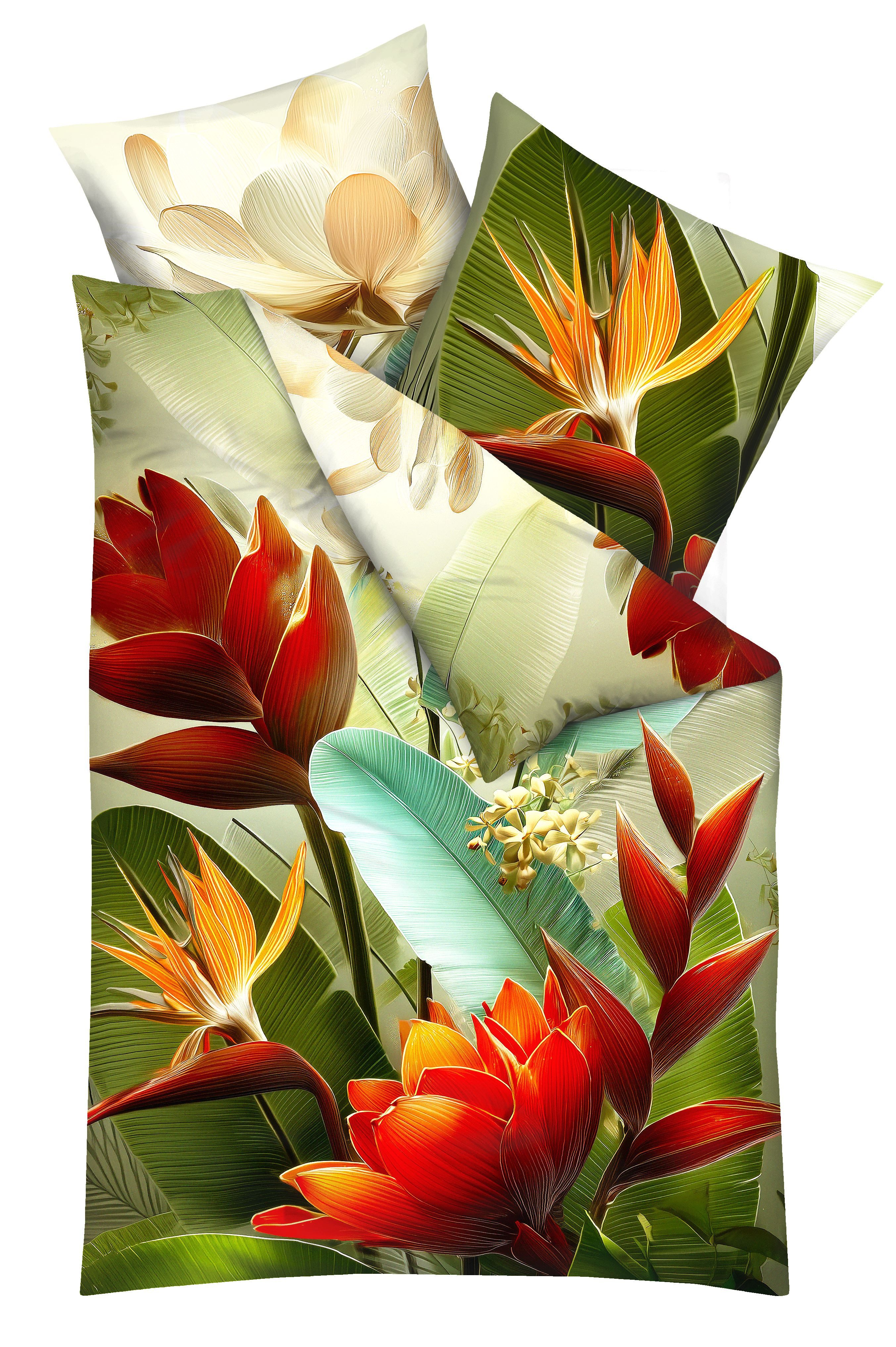 Kaeppel Bettwäsche Bird of Paradise, Mako-Satin, 2 teilig